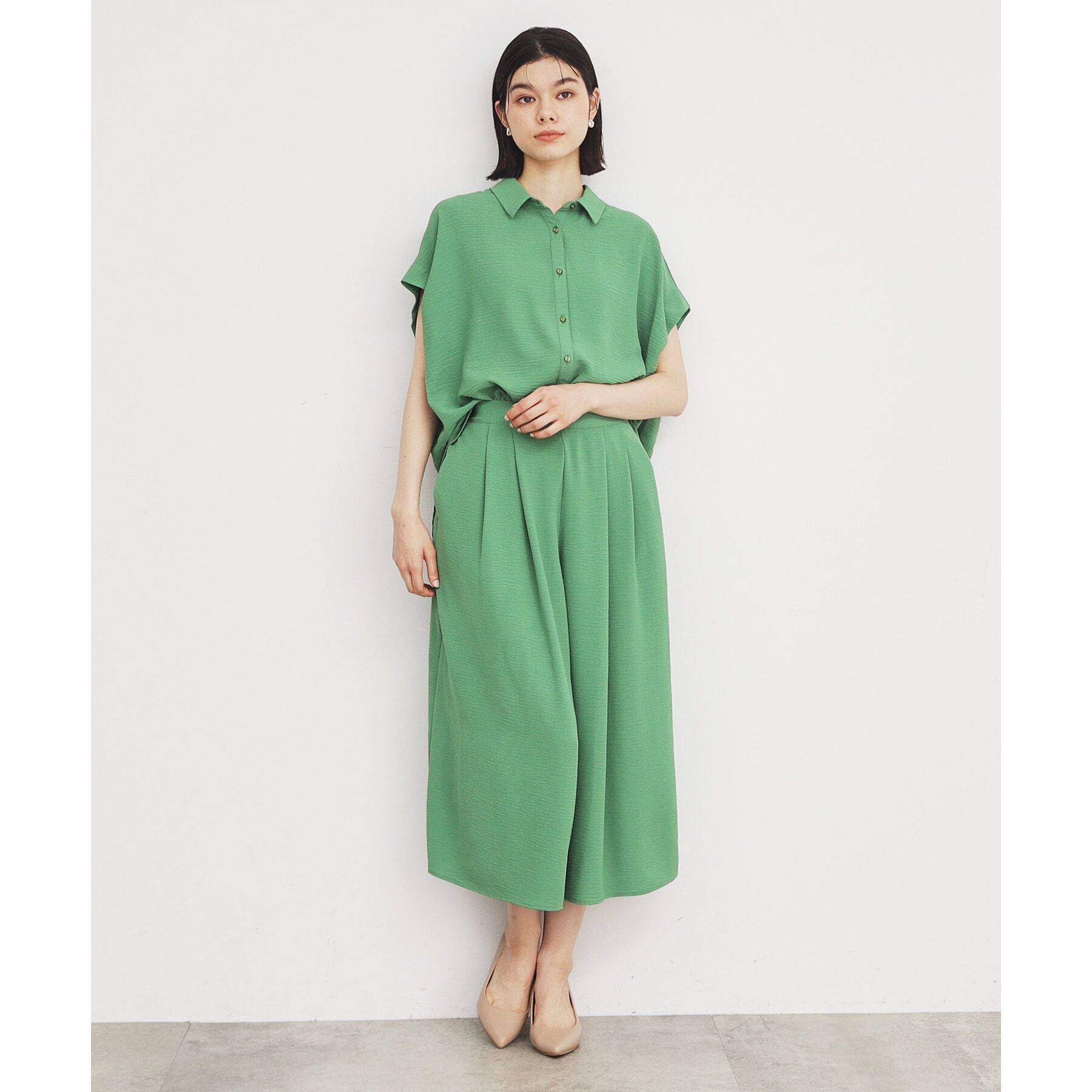 THE SHOP TK「【涼しい！/シワになりにくい/吸水速乾/洗える】フレアスカートパンツ」|その他|