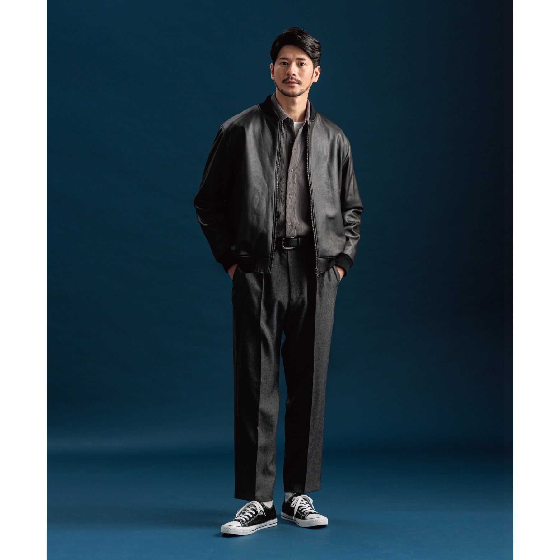 THE SHOP TK「ヴィンテージライクリブブルゾン」|ブルゾン・スタジャン|