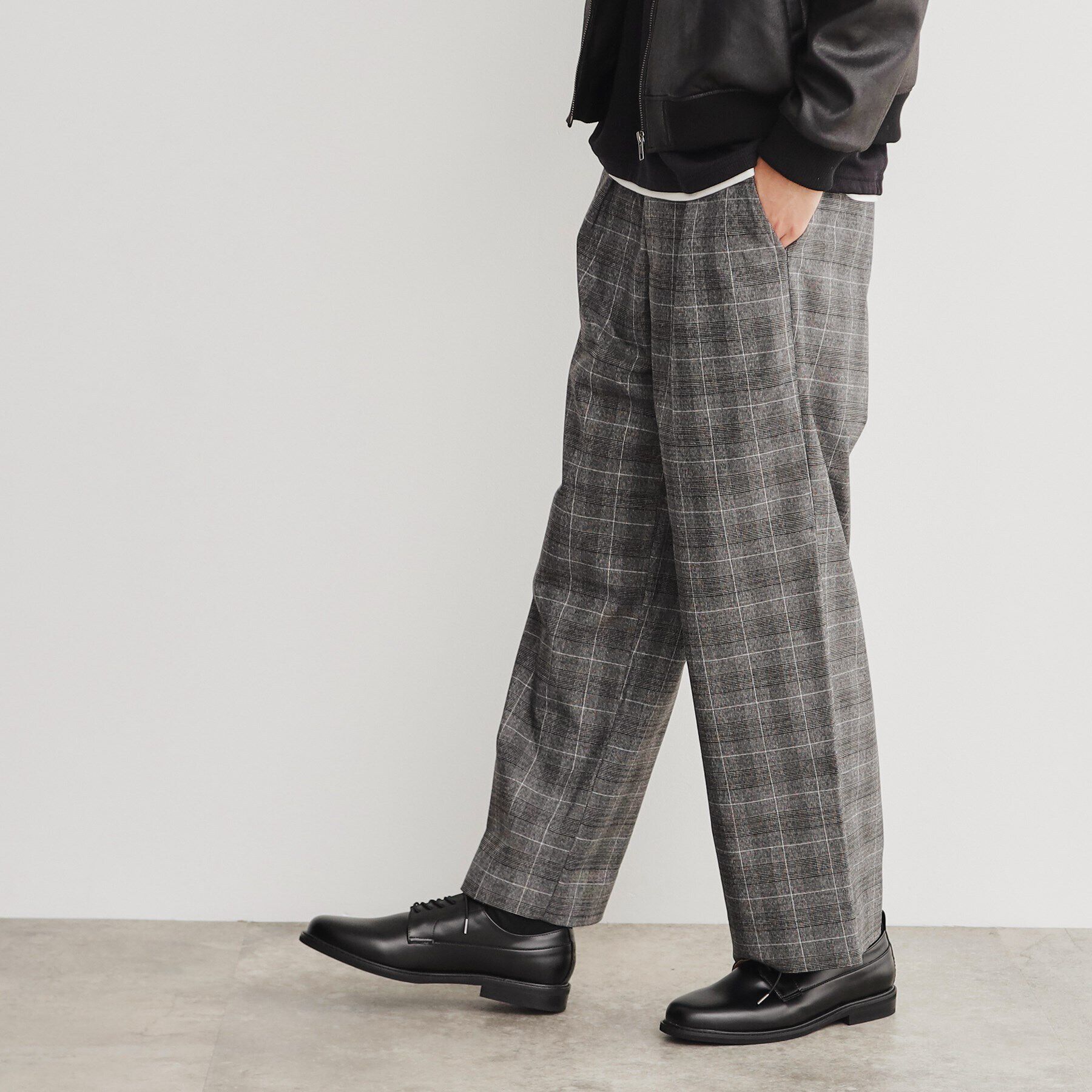 THE SHOP TK「チェックワイドイージーパンツ」|その他|