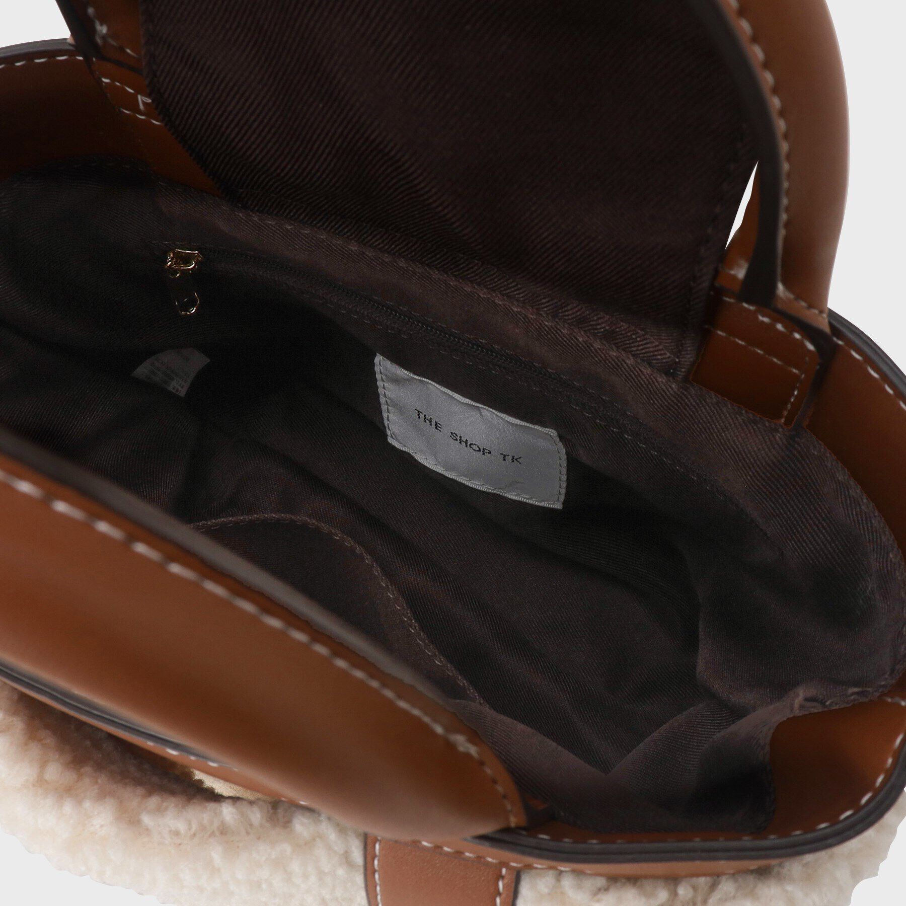 THE SHOP TK「ボア合皮コンビトート」|トートバッグ|