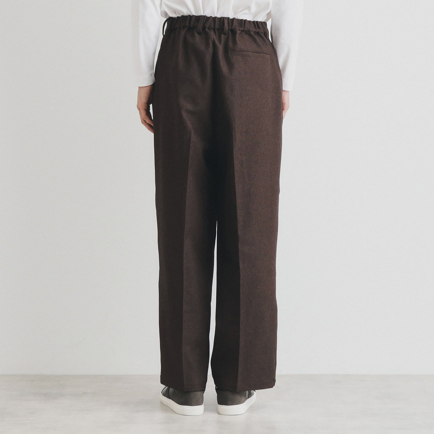 THE SHOP TK「ツータックワイドストレートスラックス ツイル／デニム」|その他|