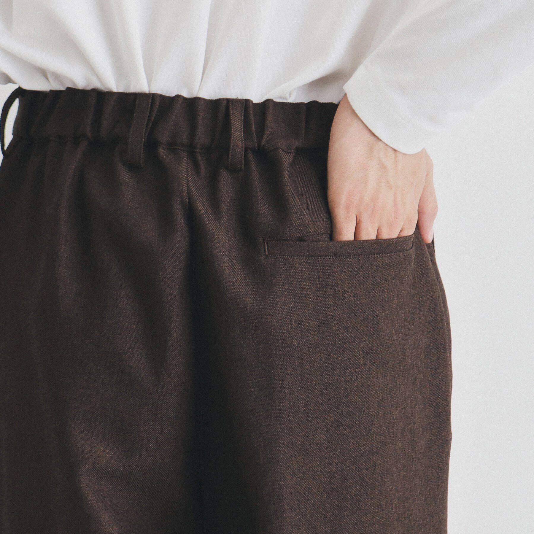 THE SHOP TK「ツータックワイドストレートスラックス ツイル／デニム」|その他|