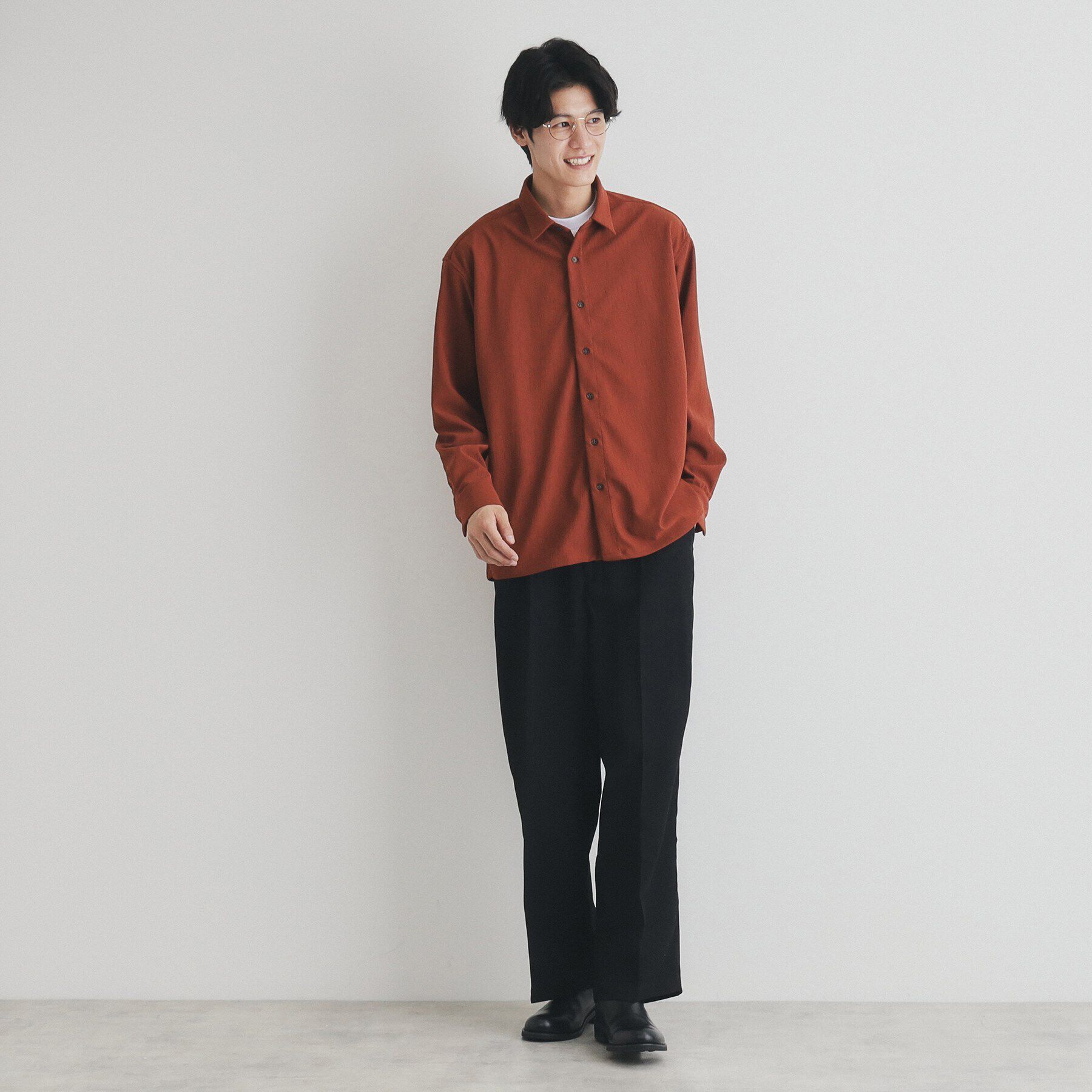 THE SHOP TK「リラックスシルエット楊柳シャツ」|シャツ・ブラウス|