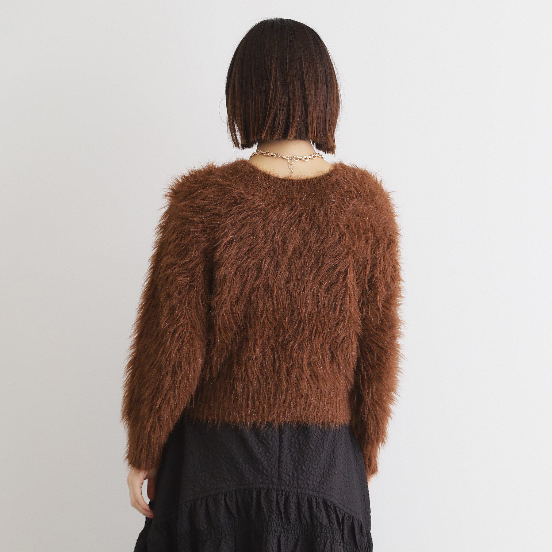 THE SHOP TK「【＠BAILA掲載】【前後2WAY】クリアフェザーニット/洗える」|ニット・セーター|