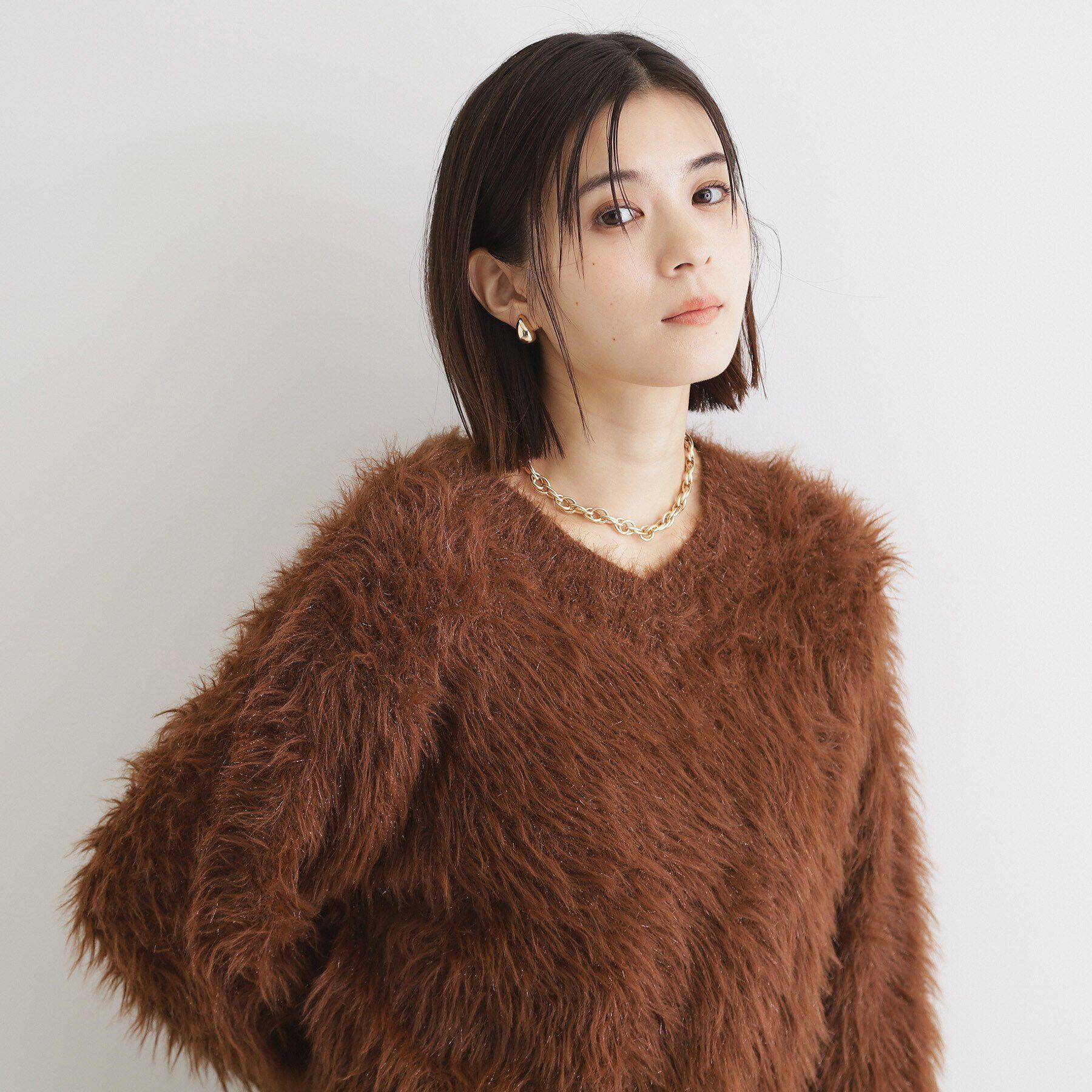 THE SHOP TK「【＠BAILA掲載】【前後2WAY】クリアフェザーニット/洗える」|ニット・セーター|