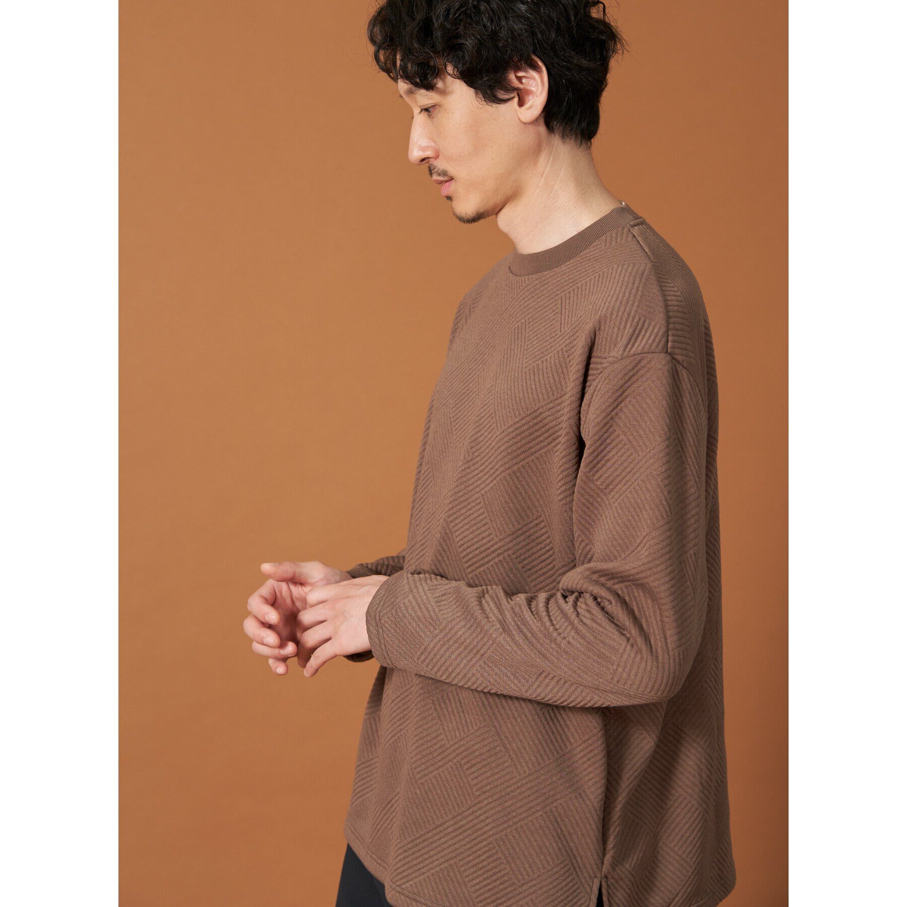 THE SHOP TK「ふくれキルティングフリースプルオーバー」|Tシャツ・カットソー|