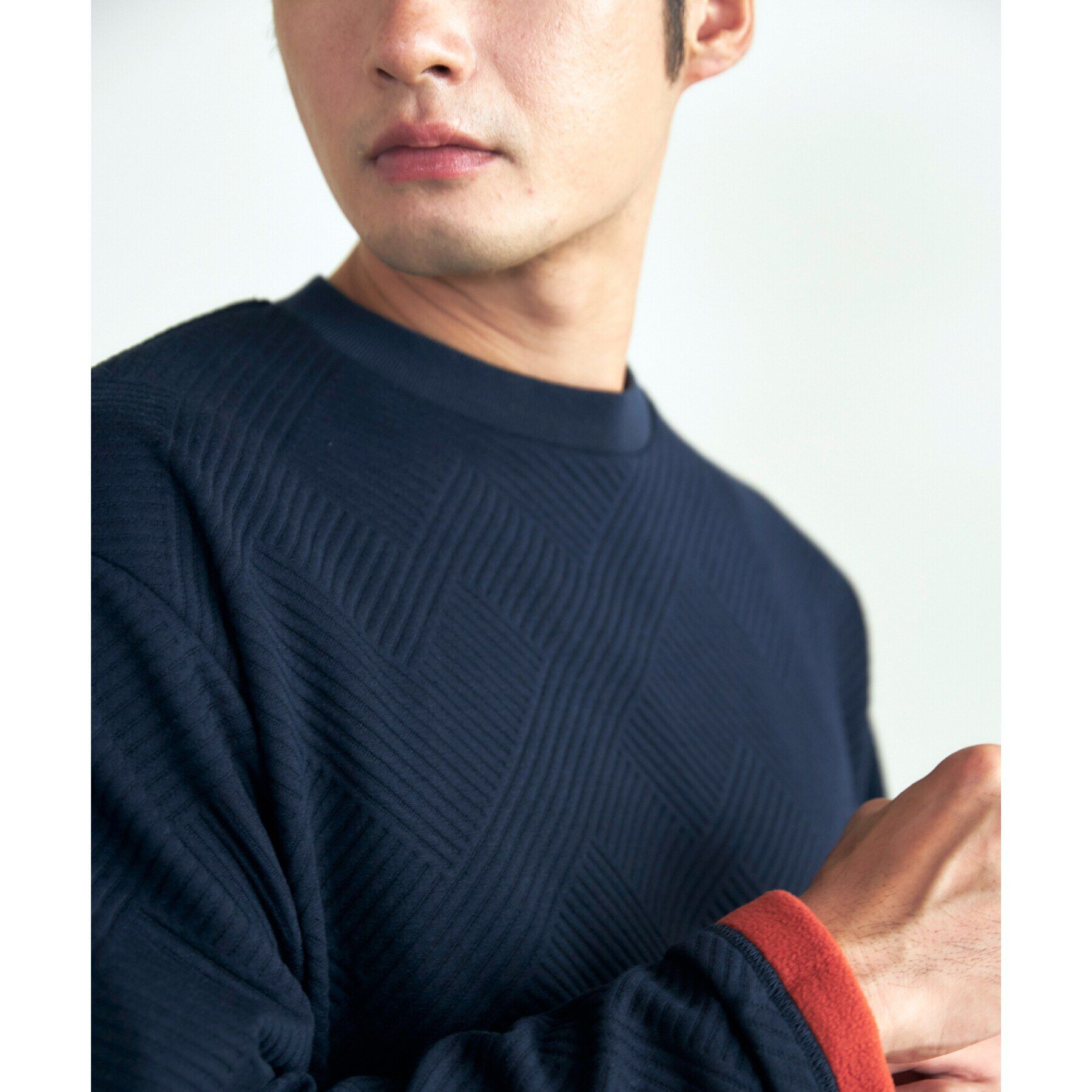 THE SHOP TK「ふくれキルティングフリースプルオーバー」|Tシャツ・カットソー|