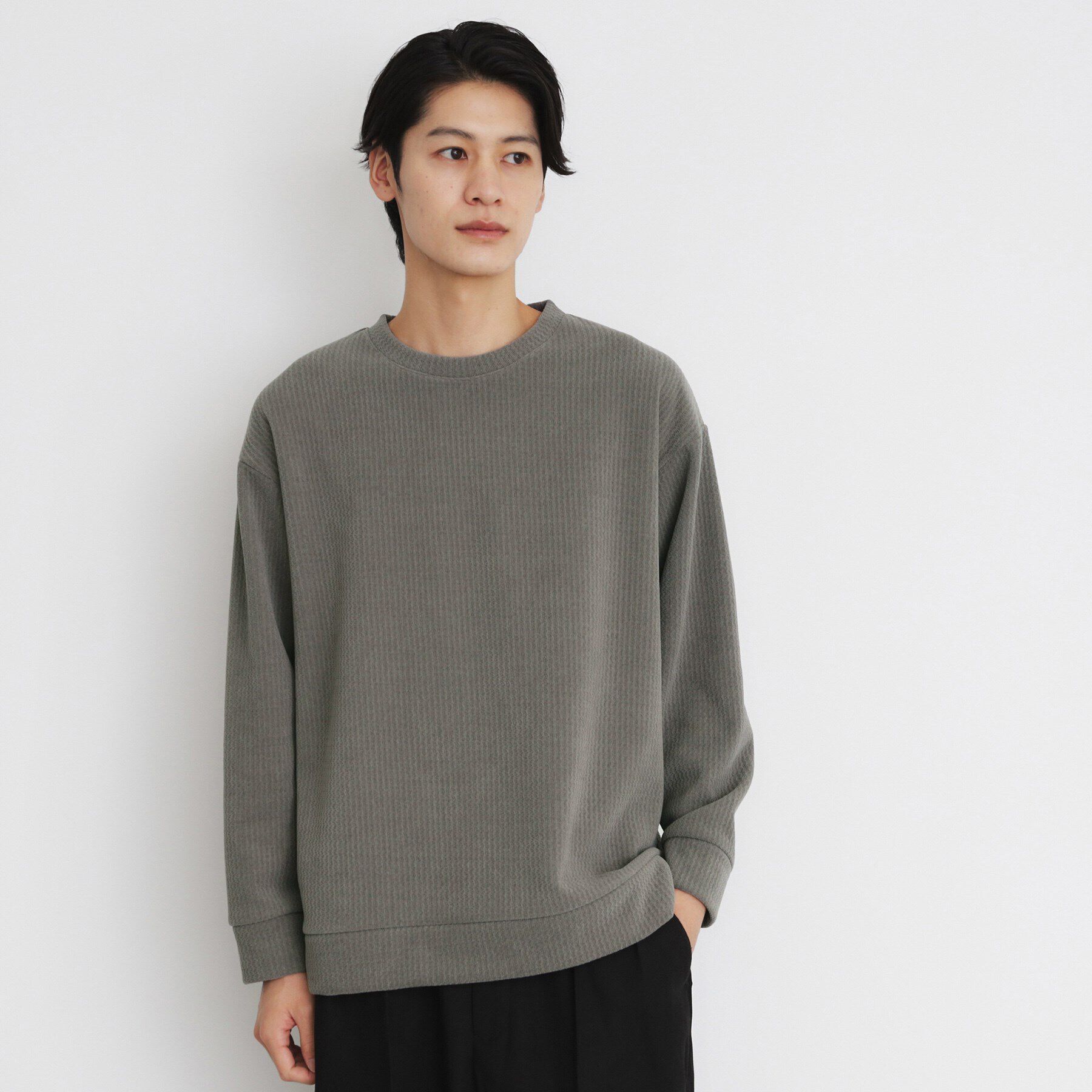 THE SHOP TK「ジャカードモールボアプルオーバー」|Tシャツ・カットソー|