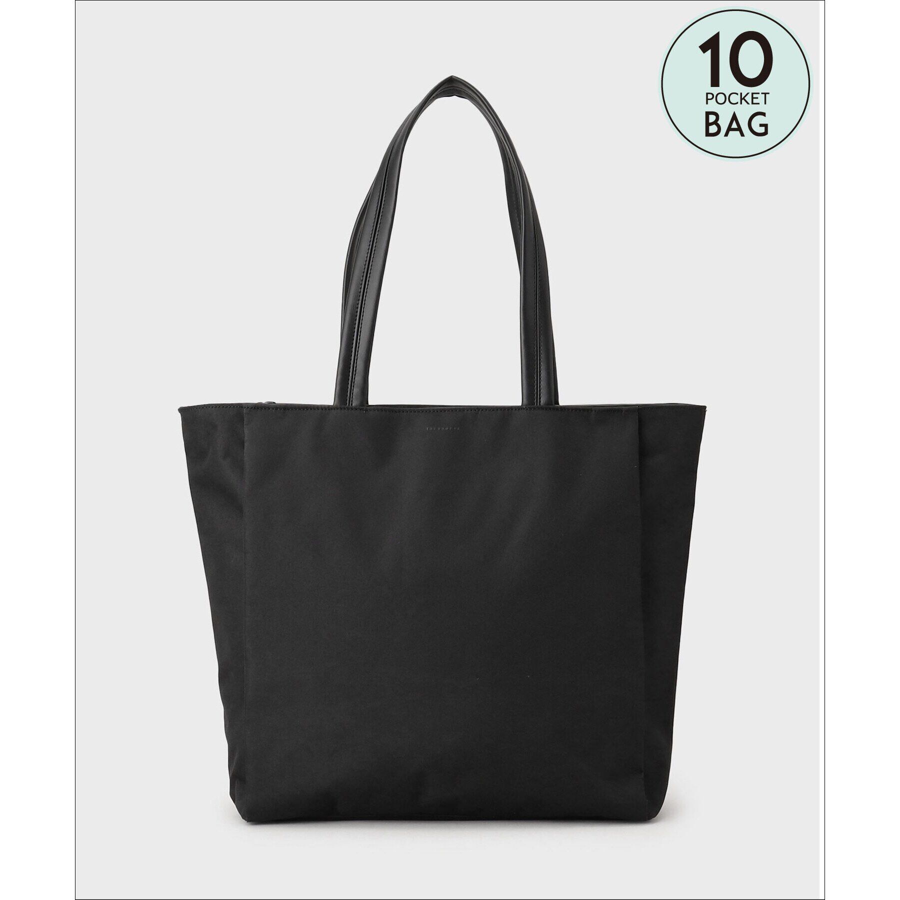 THE SHOP TK「10ポケット軽量マルチトート ON・OFF兼用／PCポケット付き」|トートバッグ|ブラック(019)