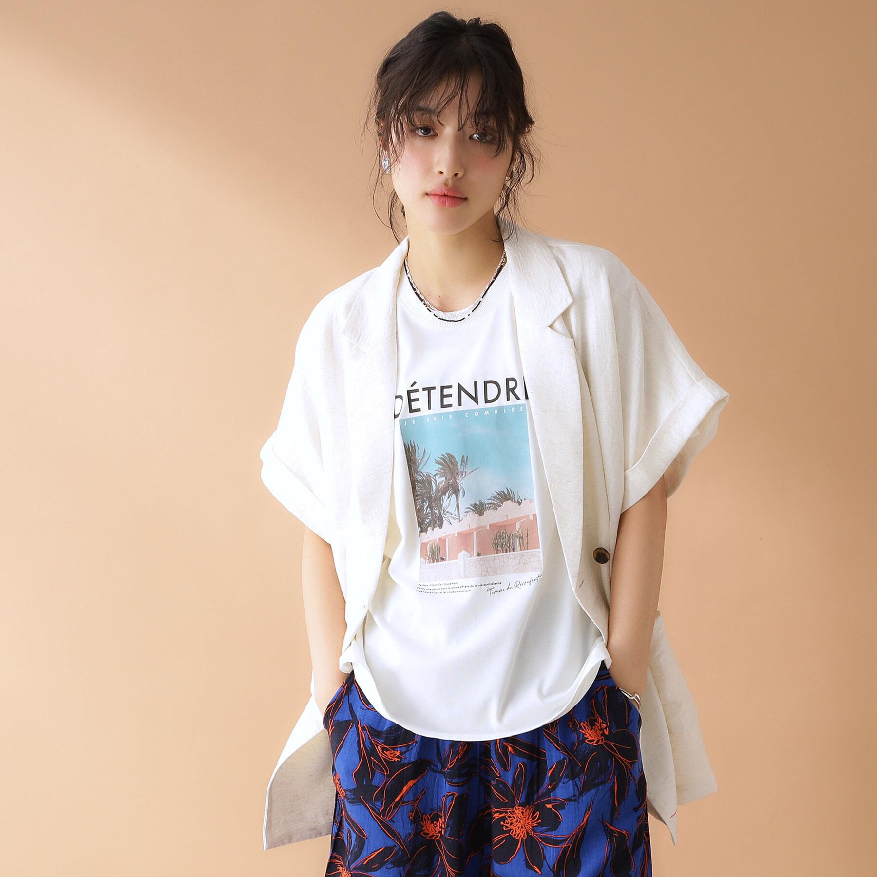 THE SHOP TK「ロゴアソートTシャツ【接触冷感/UVケア/洗濯機OK】」|Tシャツ・カットソー|