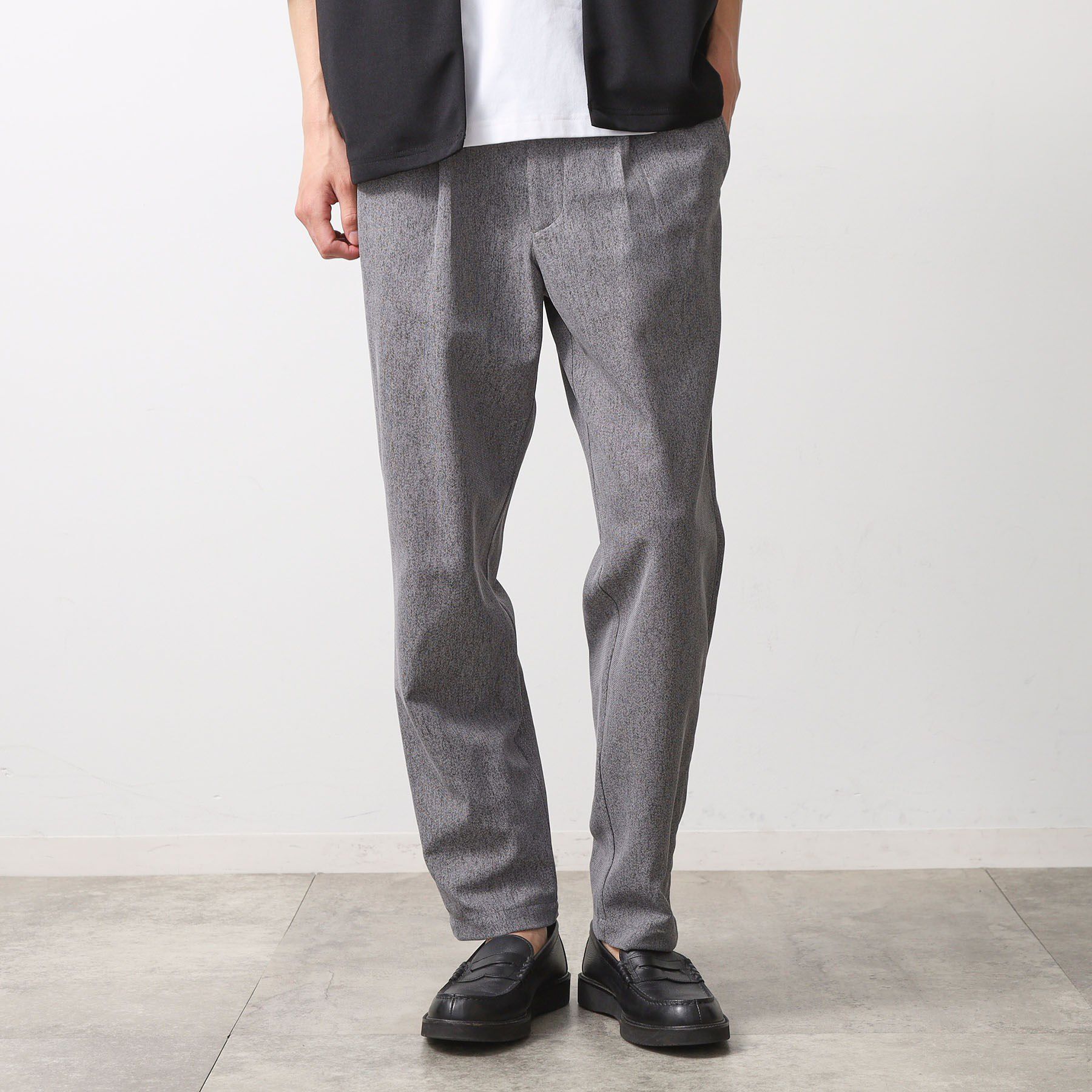 THE SHOP TK「シャリルジャージイージーパンツ 洗濯機OK/吸水速乾/イージーケア/セットアップ可」|その他|ライトグレー(011