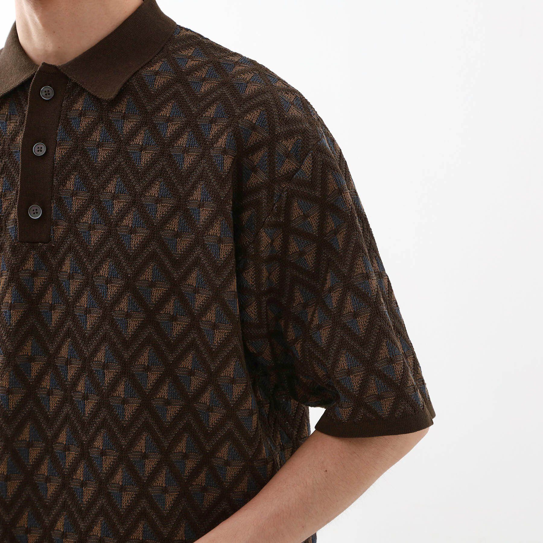 THE SHOP TK「ジオメニットポロシャツ　【洗濯機OK】」|ポロシャツ|