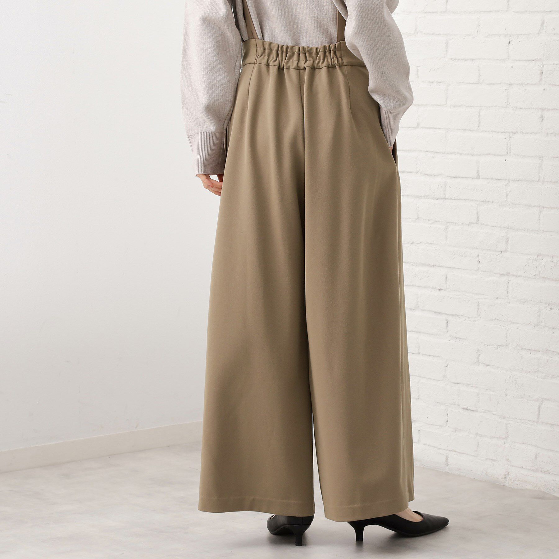 THE SHOP TK「サス付きタックワイドパンツ」|その他|