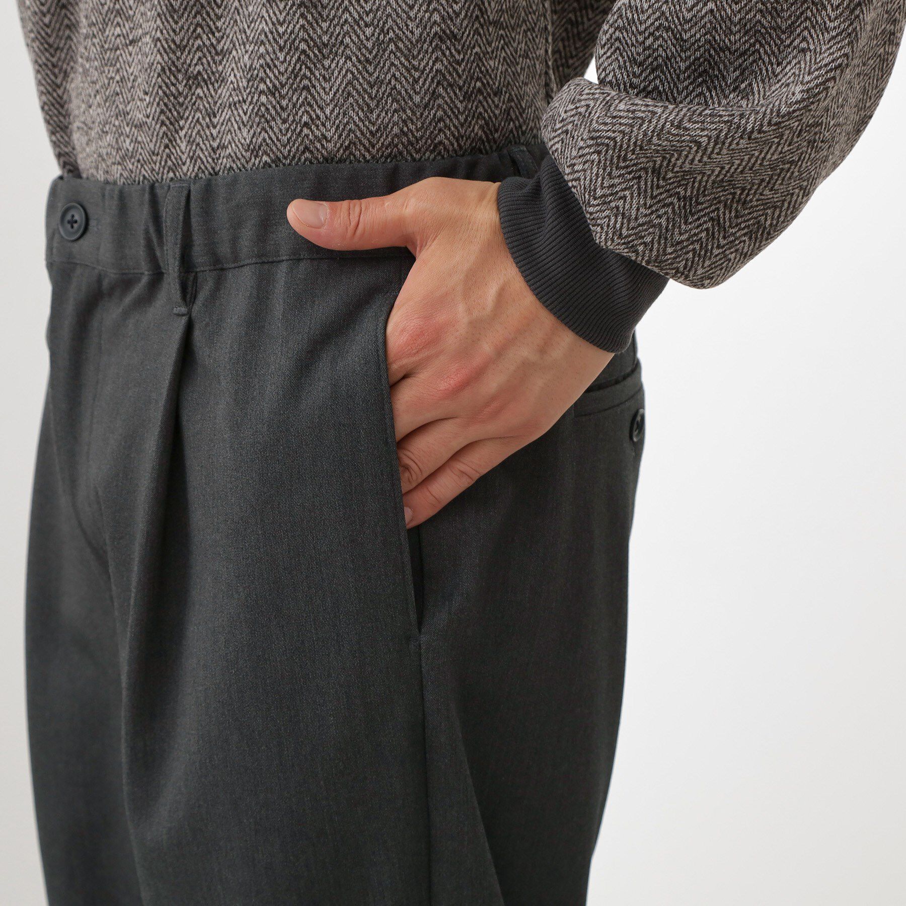 THE SHOP TK「セミワイドイージーパンツWARM 洗濯機OK／裏起毛／ストレッチ」|その他|