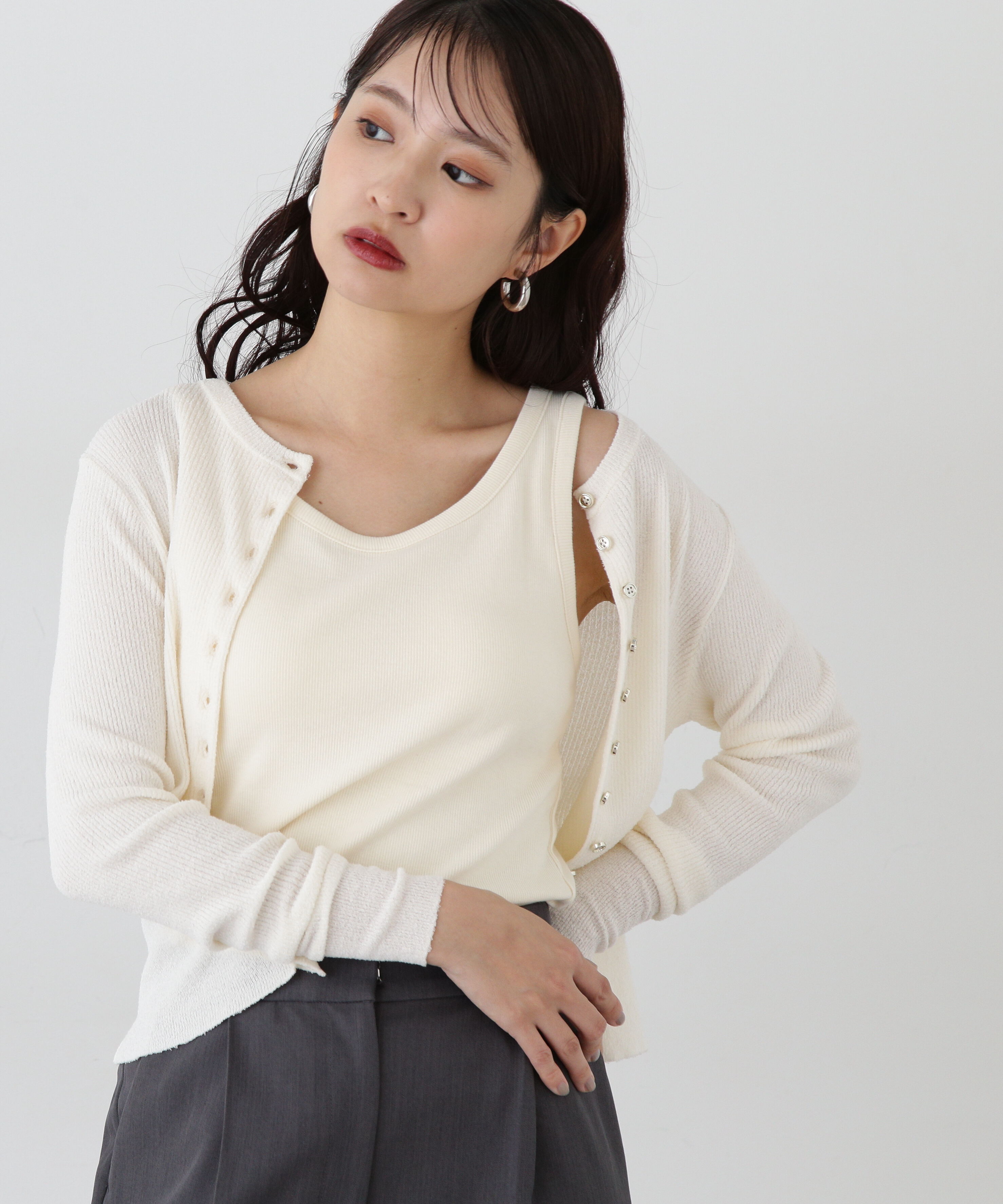  「カップツキテレコカットソー」|Tシャツ・カットソー|