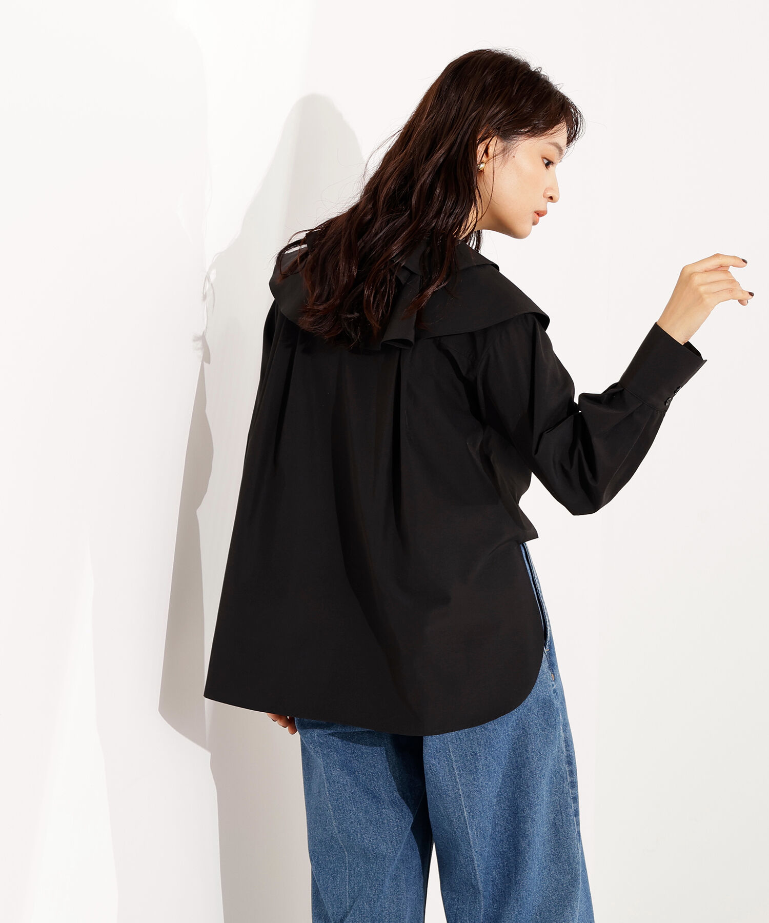  「2wayフリルカラーブラウス」|シャツ・ブラウス|