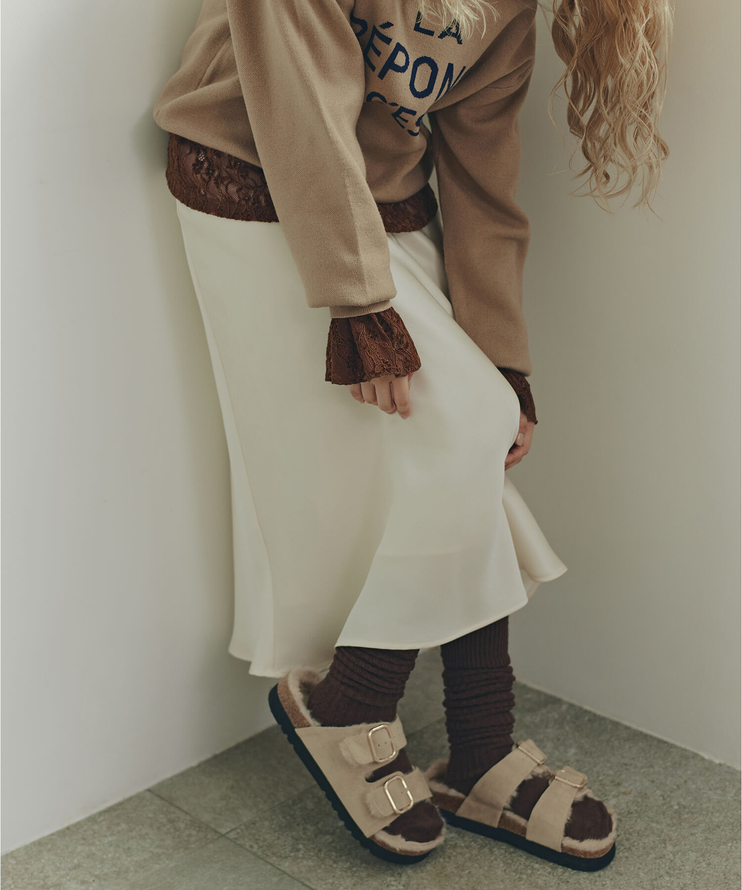  「サテンナロースカート」|スカート|