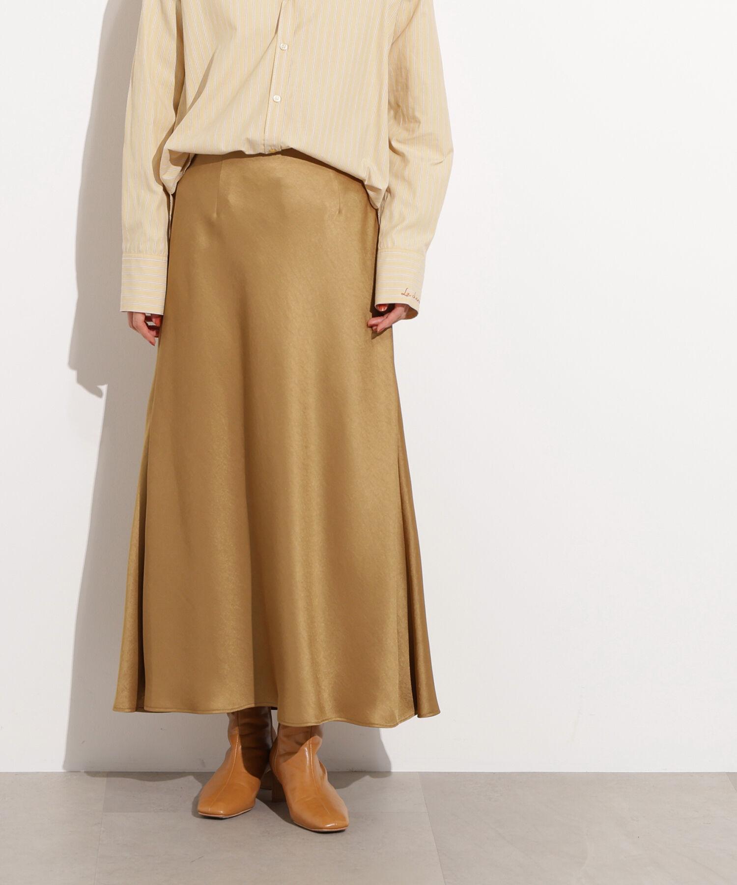  「サテンナロースカート」|スカート|