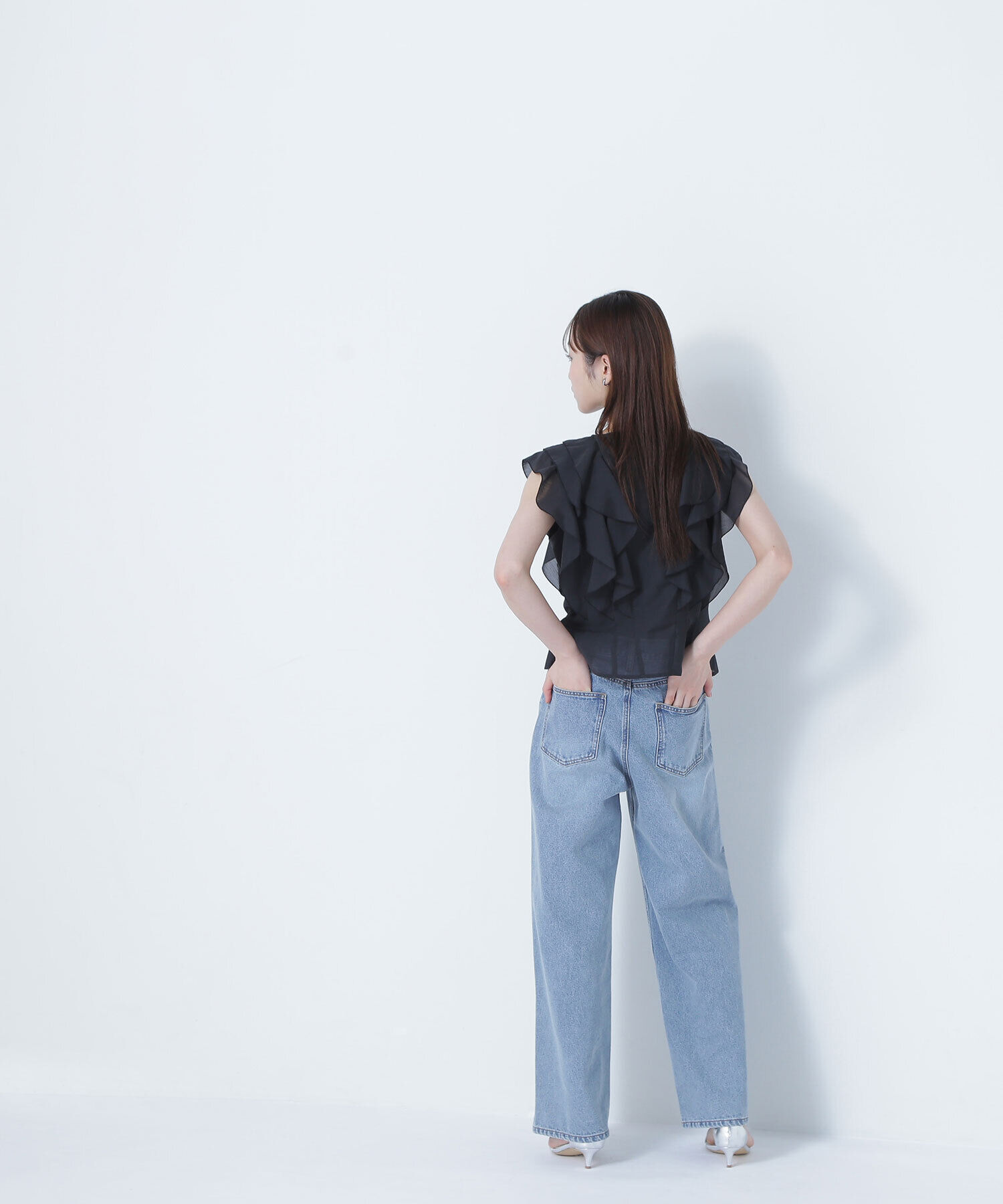  「シアーラッフルフリルブラウス」|シャツ・ブラウス|