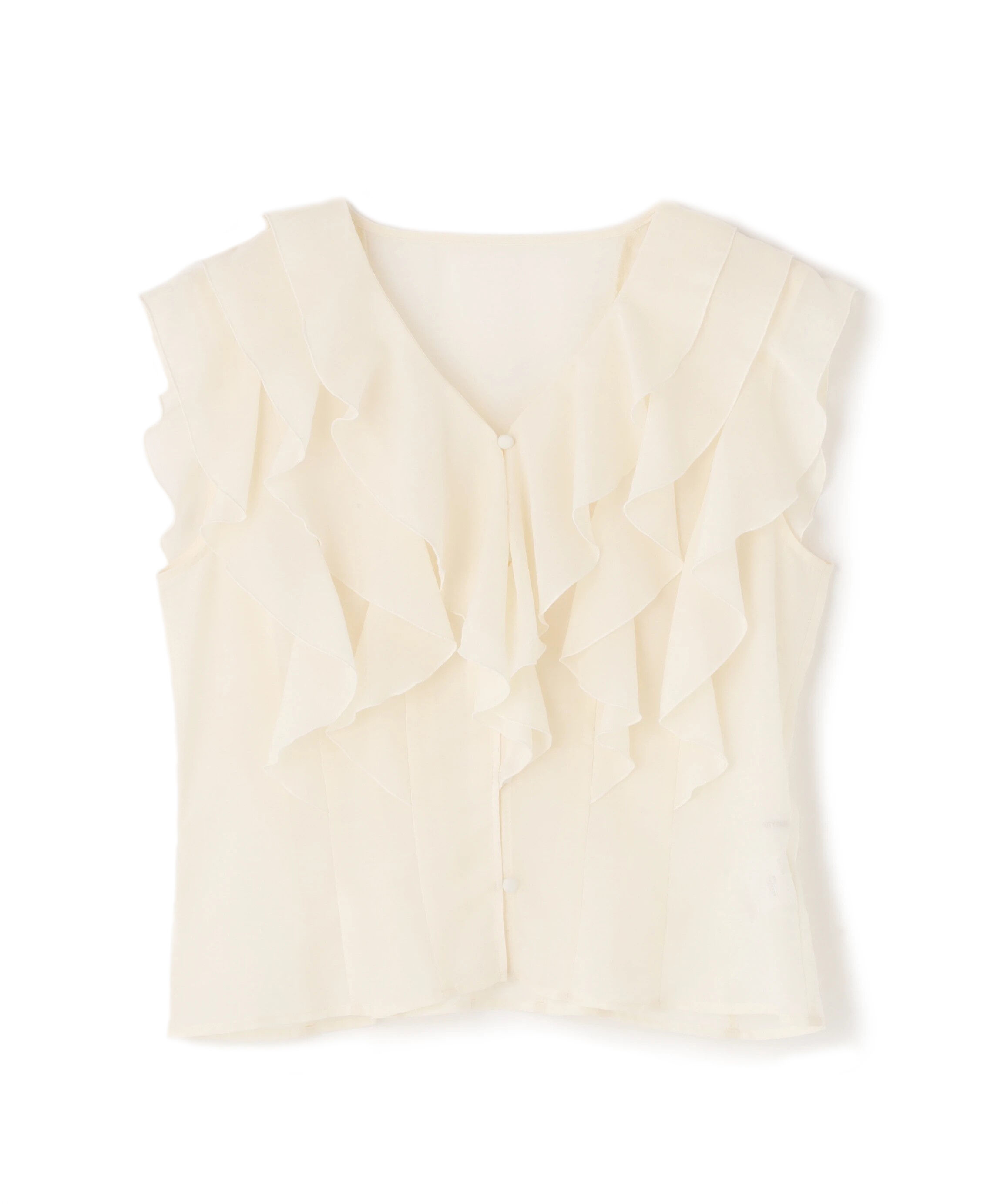  「シアーラッフルフリルブラウス」|シャツ・ブラウス|