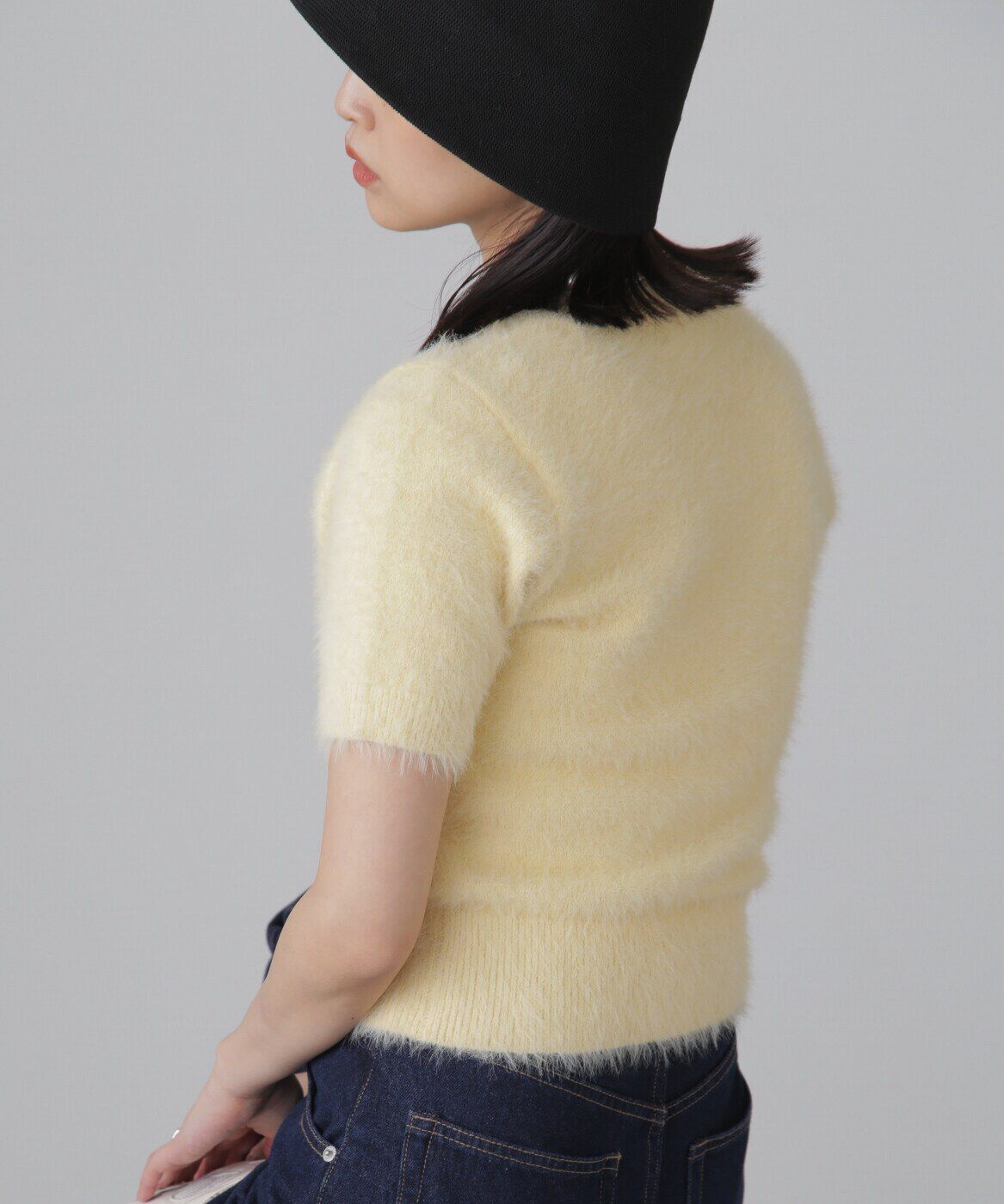  「シャギー半袖ニット」|ニット・セーター|