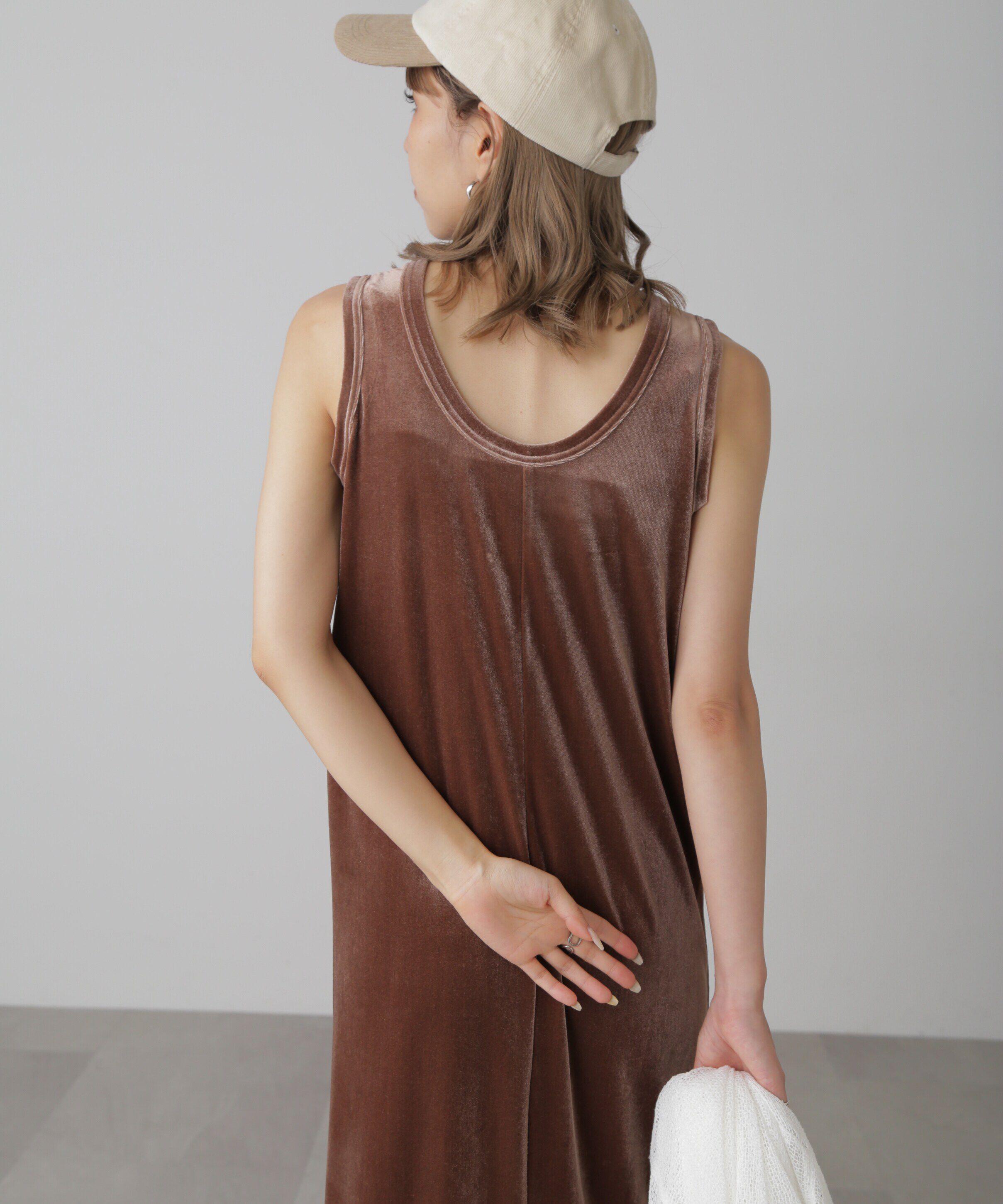  「ベロアアメスリタンクトップワンピース」|ワンピース|