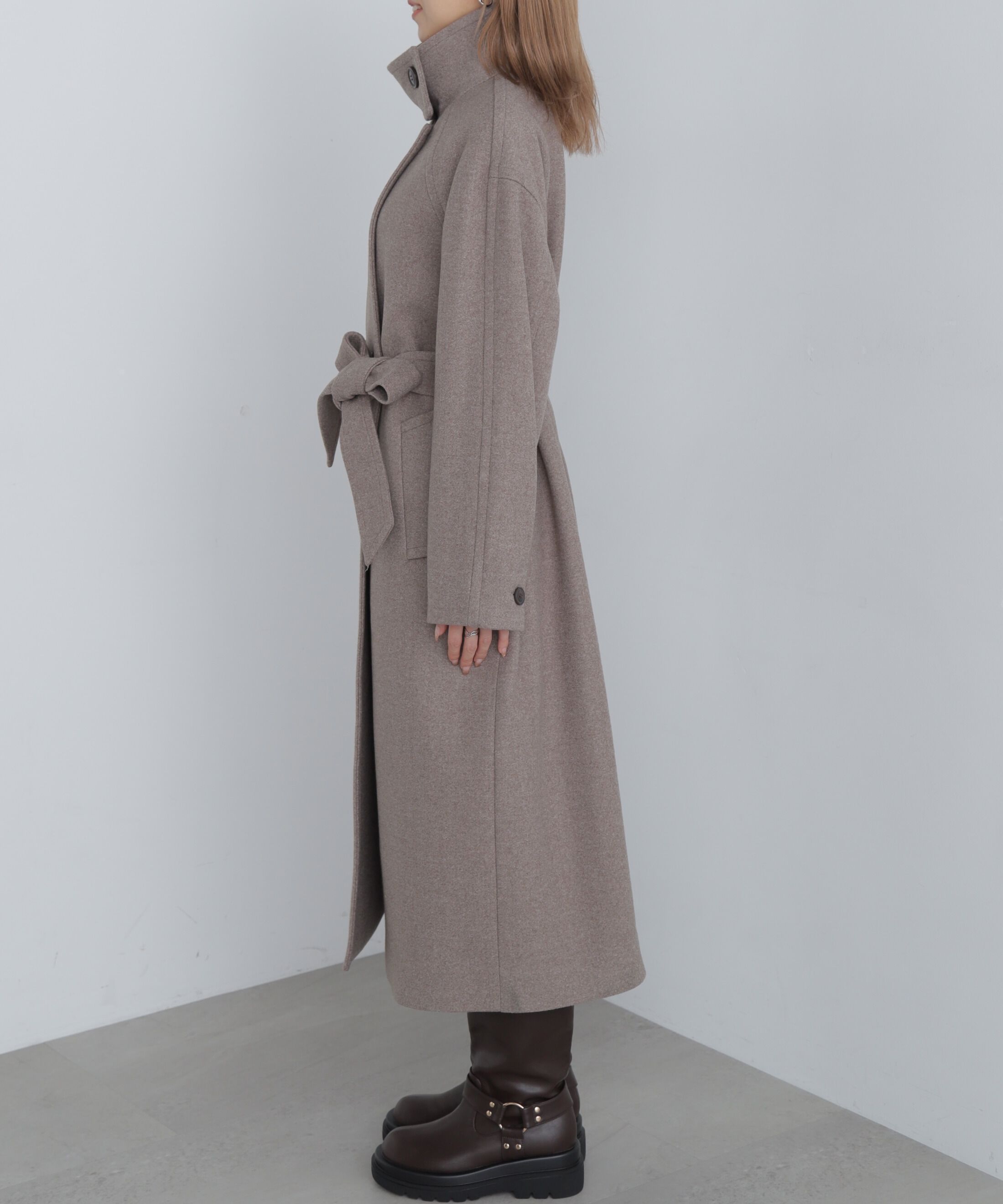  「スタンドカラーロングコート」|その他|