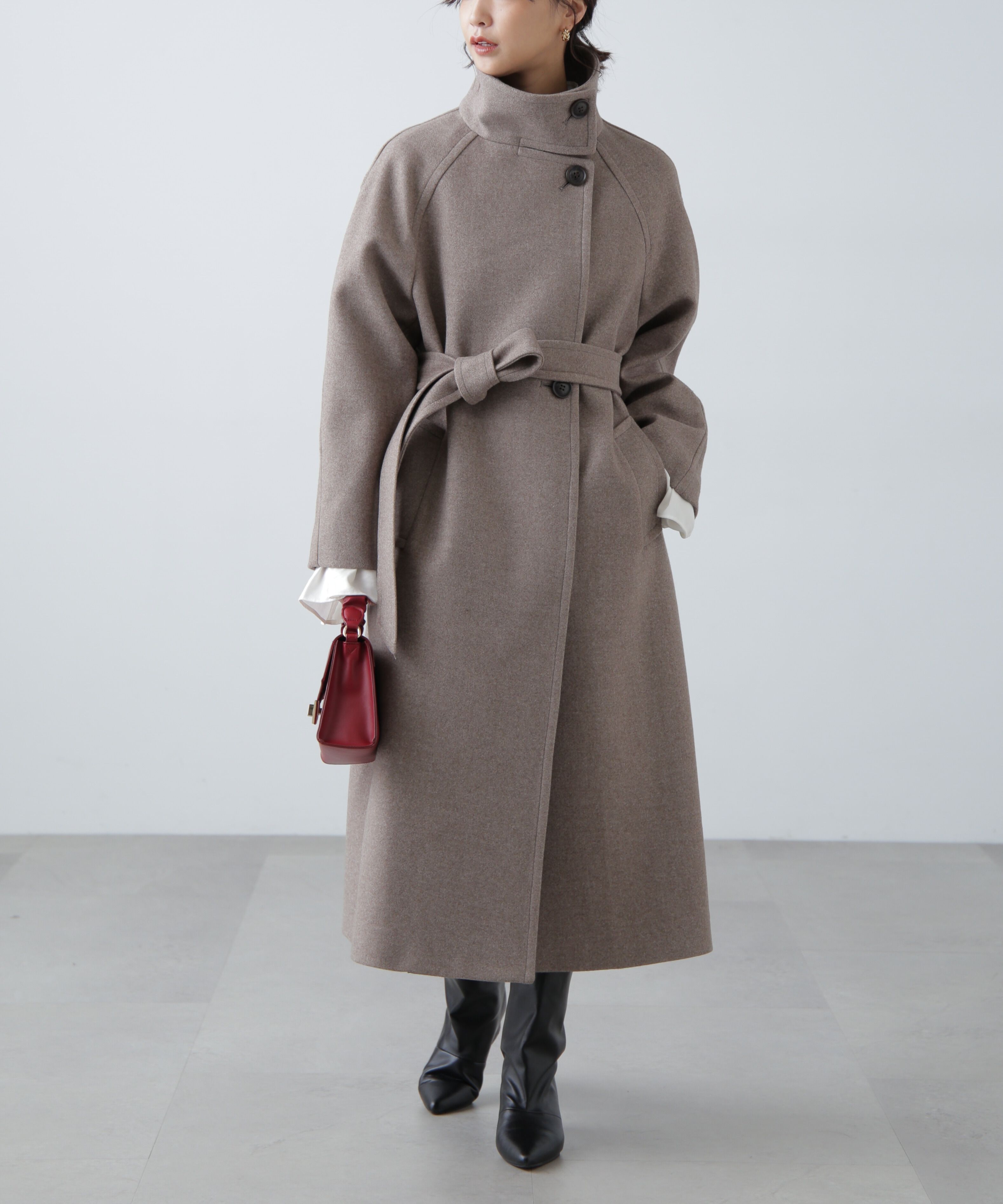  「スタンドカラーロングコート」|その他|