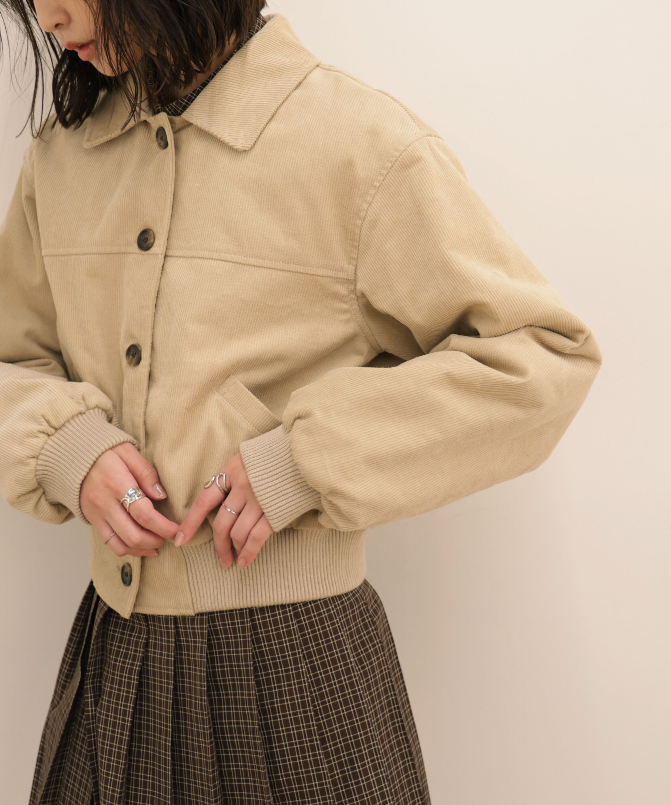  「コーデュロイ中綿ブルゾン」|ブルゾン・スタジャン|