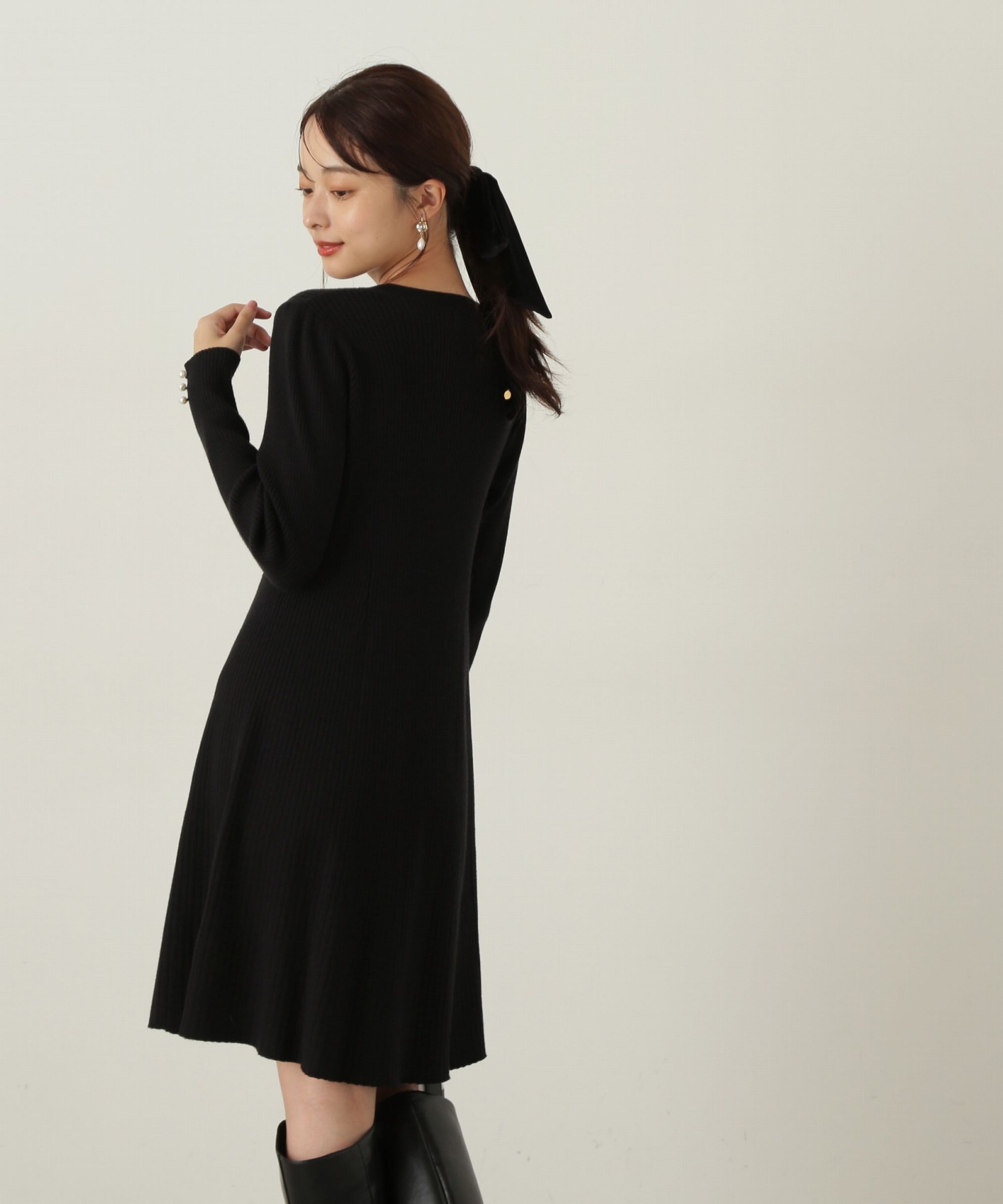 PROPORTION BODY DRESSING「リブミニニットワンピース　24AW」|ワンピース|