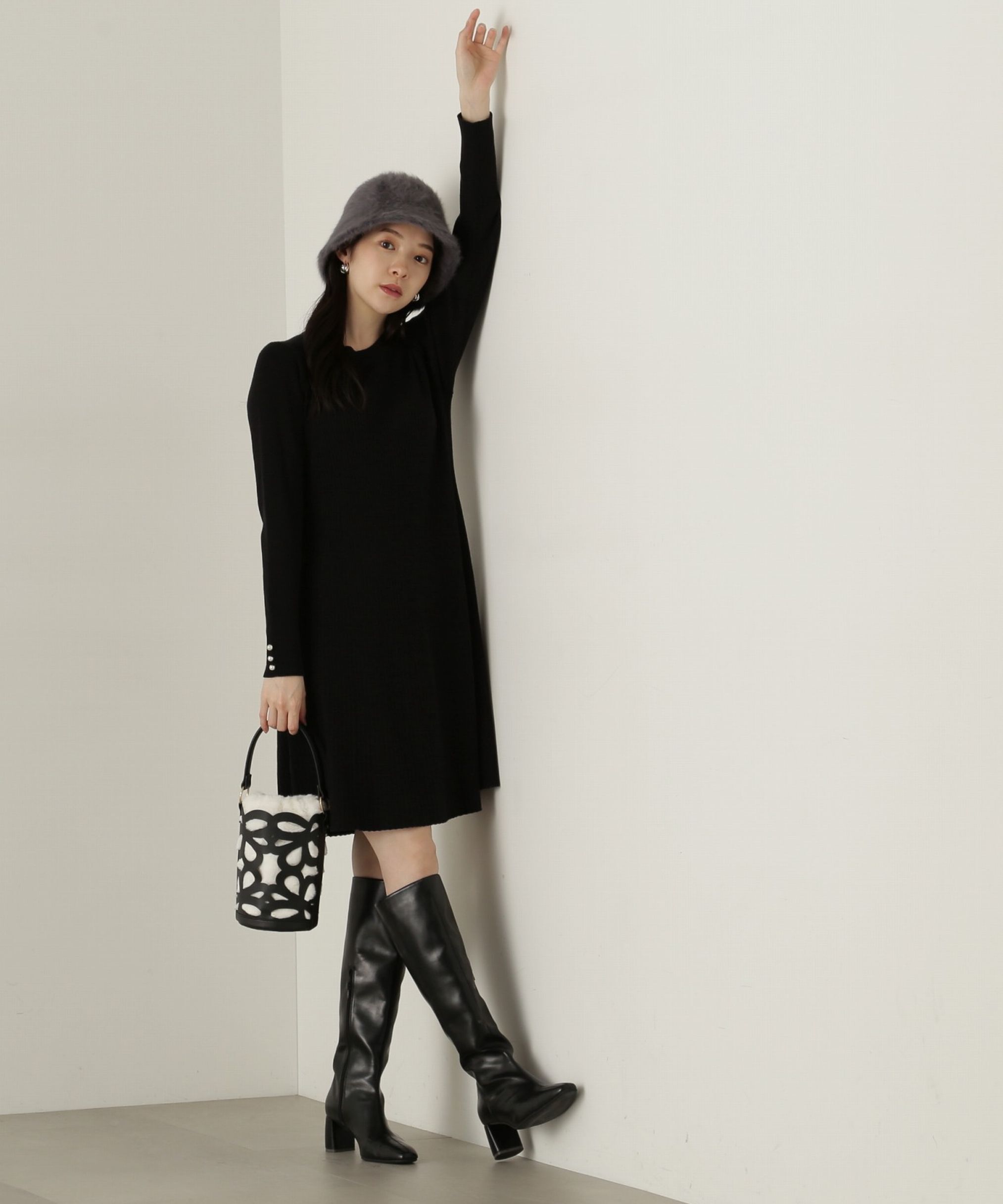 PROPORTION BODY DRESSING「リブミニニットワンピース　24AW」|ワンピース|