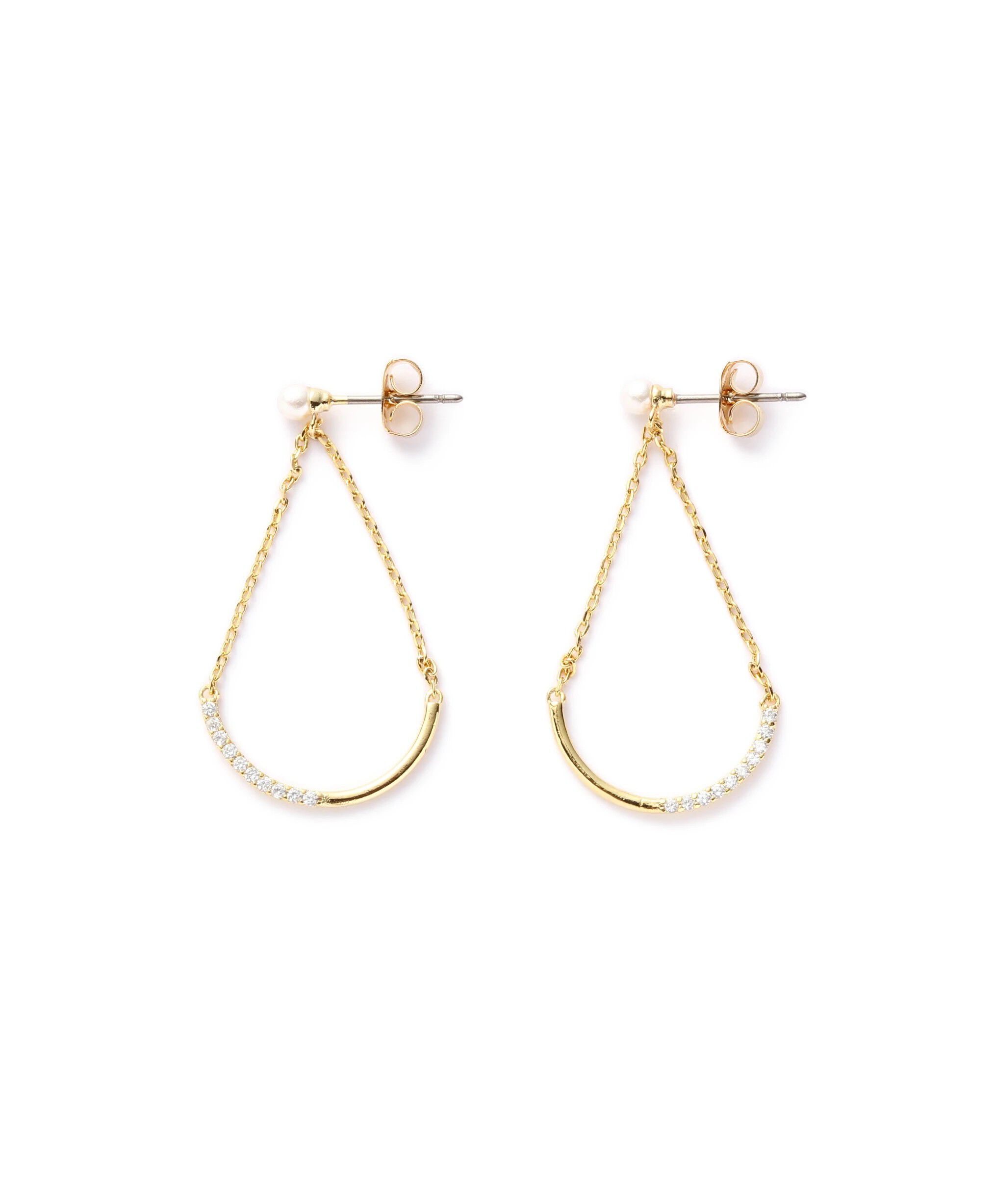 PROPORTION BODY DRESSING「ドロップビジューピアス」|その他|ゴールド