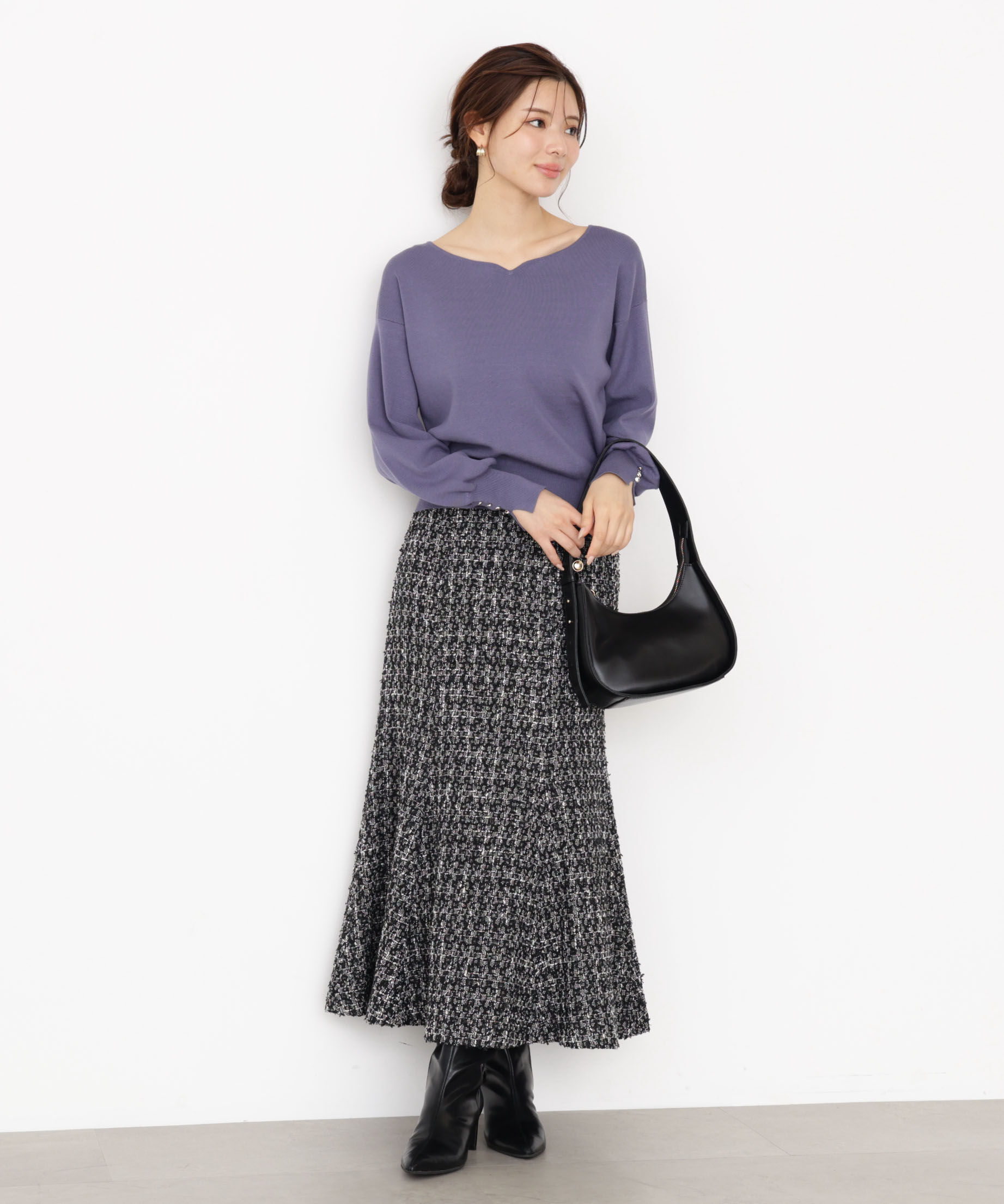 PROPORTION BODY DRESSING「ラメツイードマーメイドスカート 25AW」|スカート|