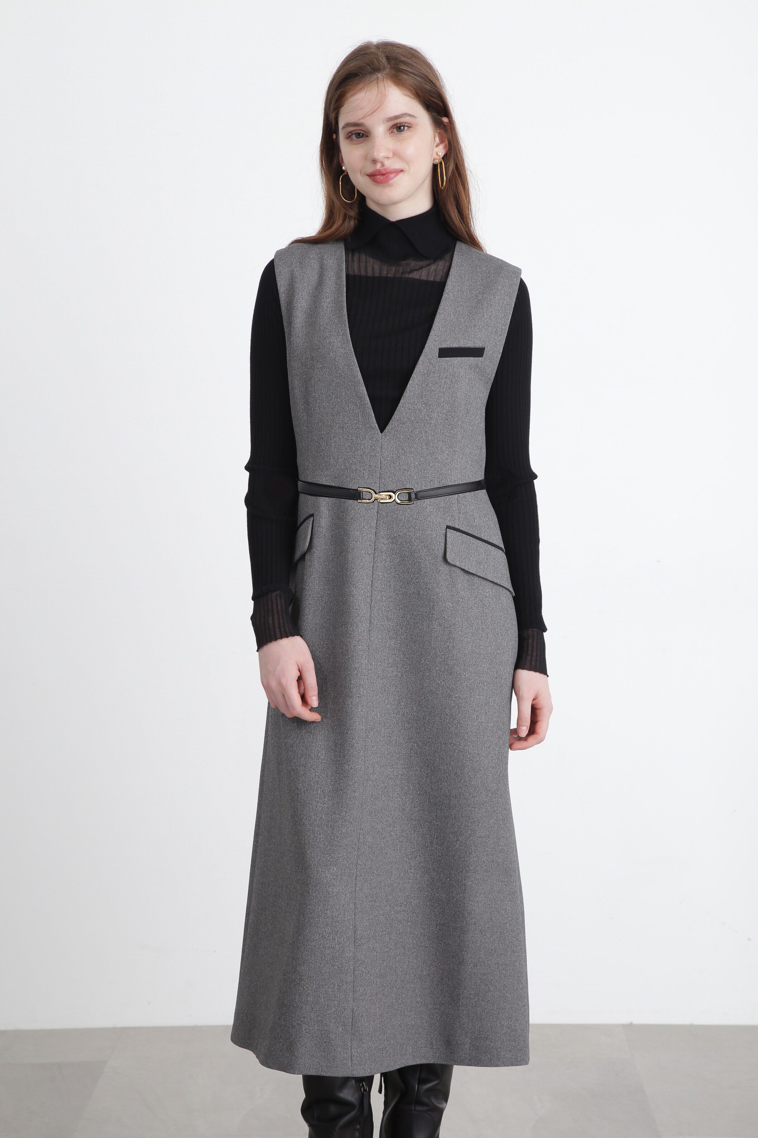  「◆マスキュリンロングワンピース」|ワンピース|