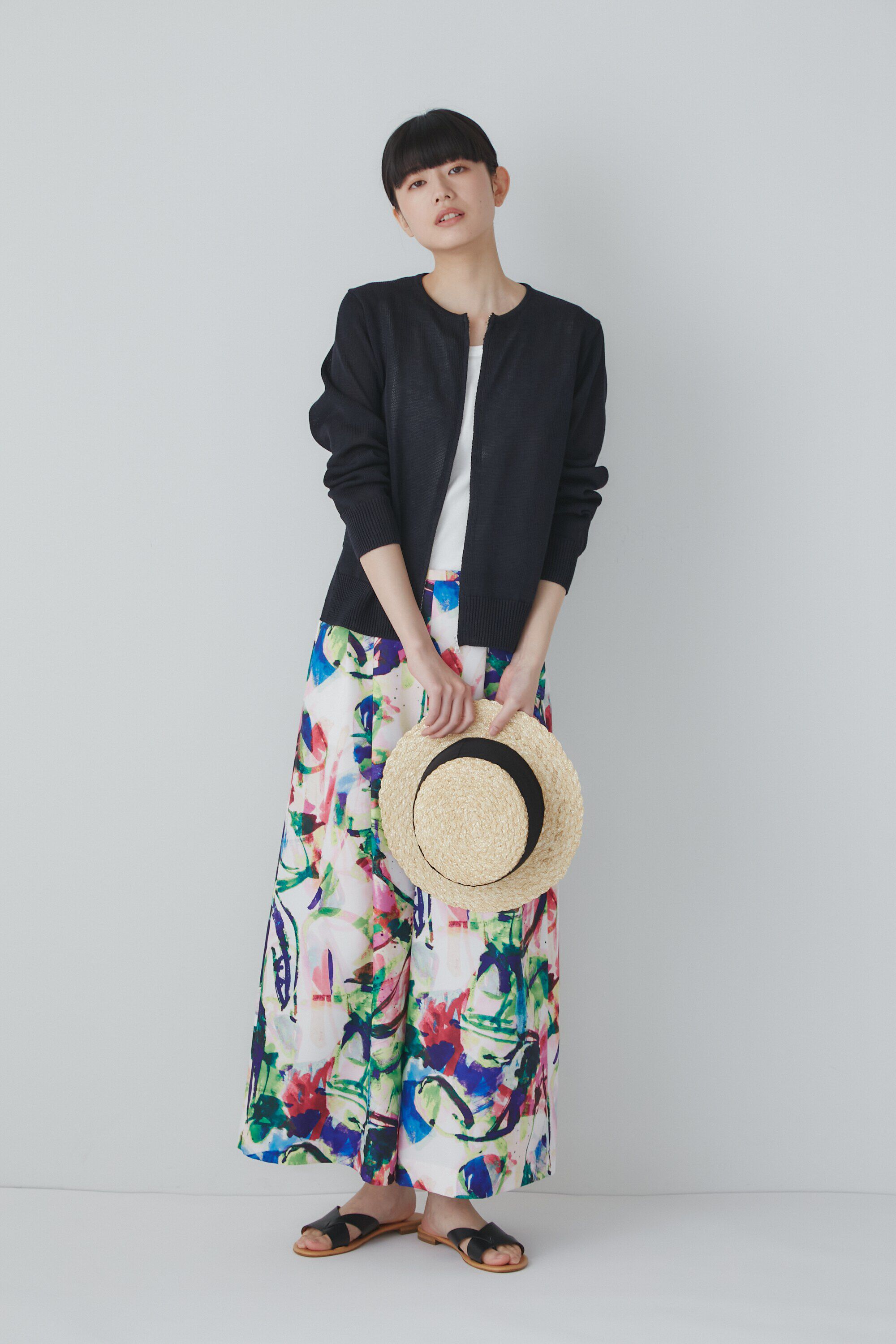  「◆ミドルゲージギマジップアップカーディガン」|ニット・セーター|