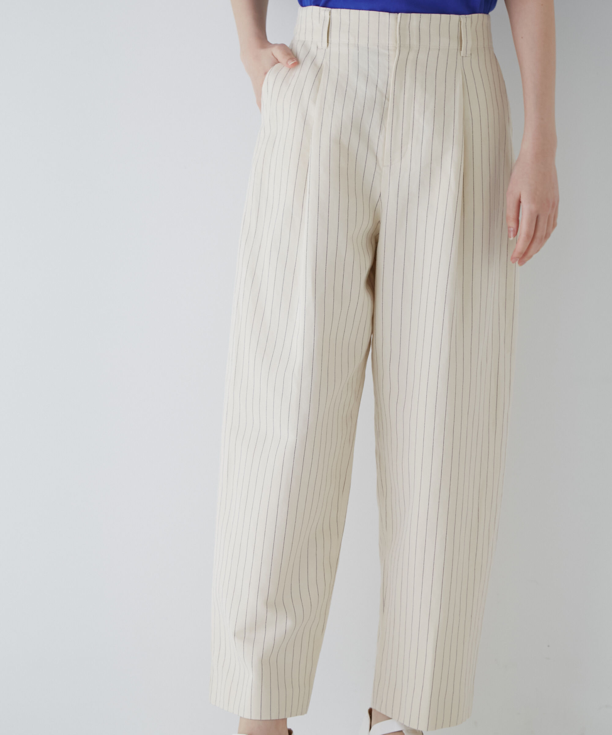  「◆綿麻ストライプパンツ」|その他|