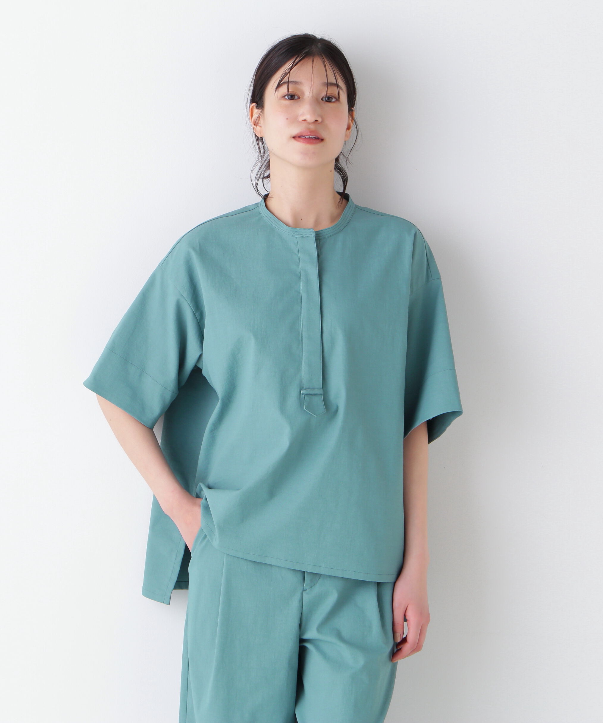  「◆クールマックス混オーバーブラウス」|シャツ・ブラウス|