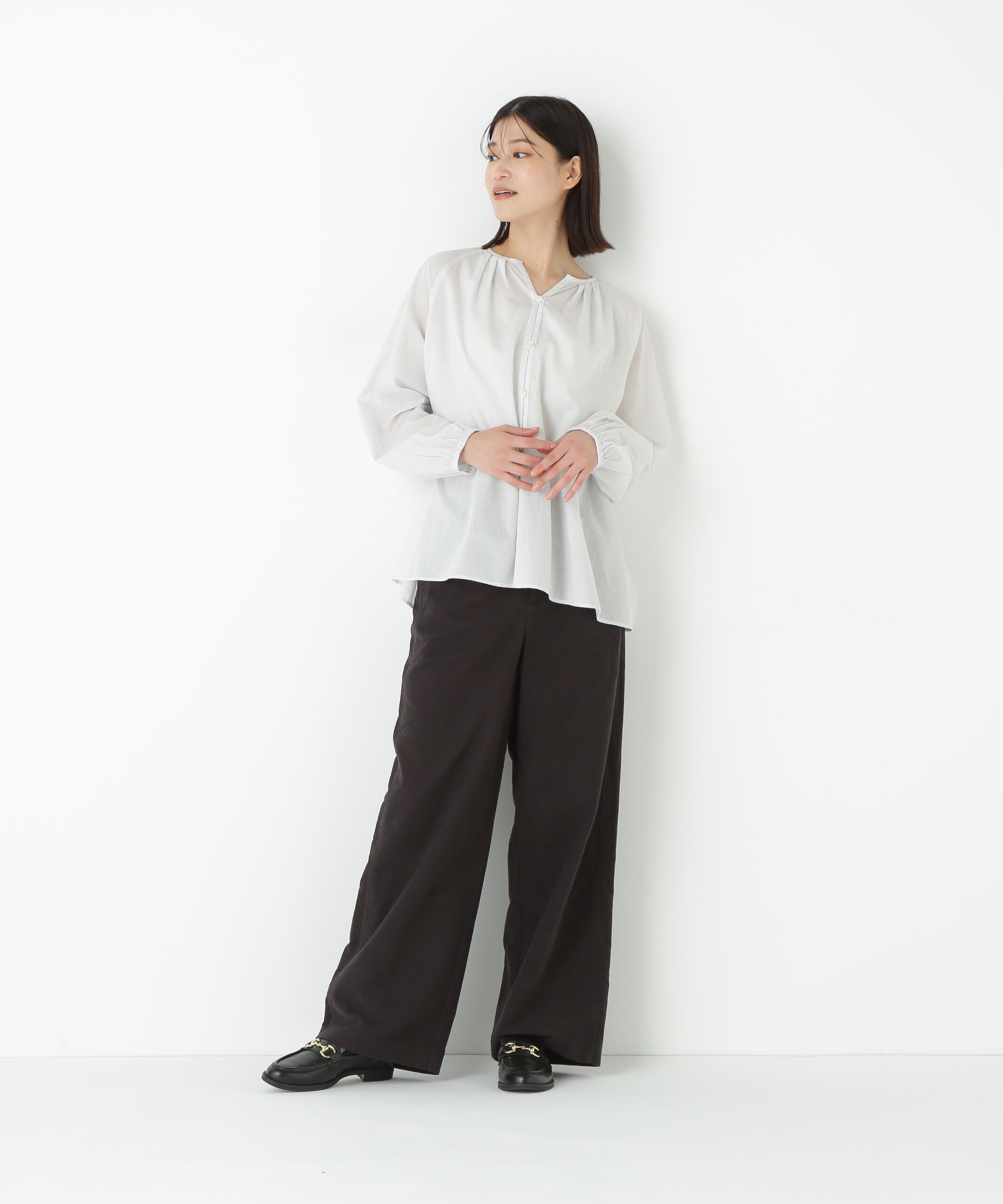  「◆ストレッチエアリードットコードセミワイドパンツ」|その他|