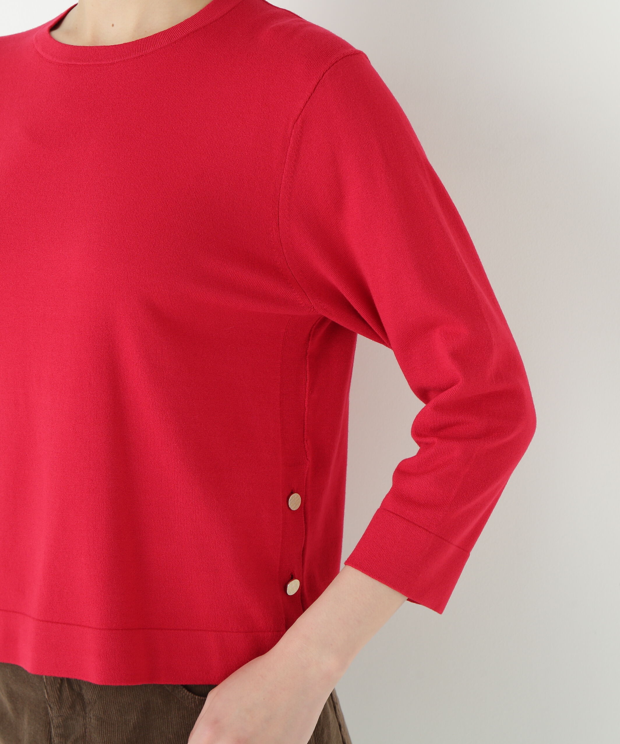  「◆レーヨン混ハイゲージクルーネックプルオーバー」|ニット・セーター|