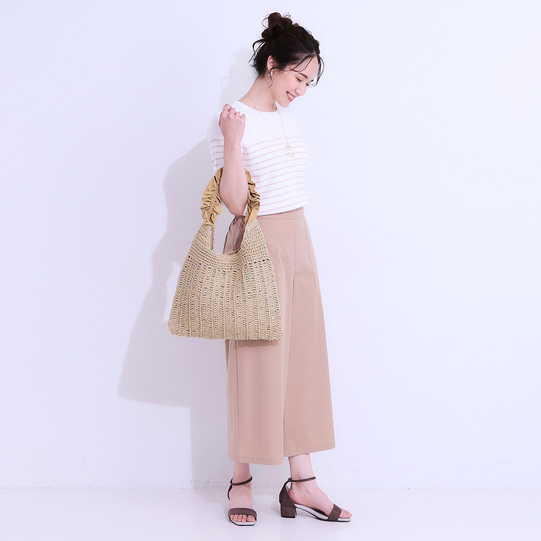 SHOO･LA･RUE「ペーパーフリルトートバッグ」|トートバッグ|