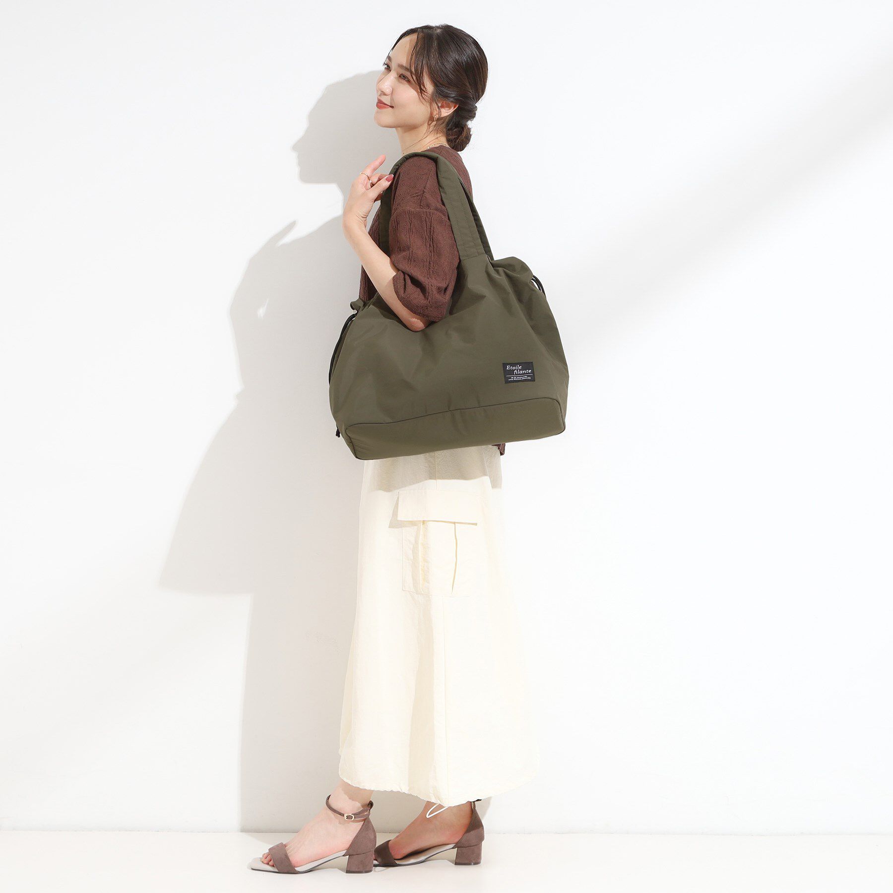 SHOO･LA･RUE「【撥水】ビッグ巾着トートバッグ」|トートバッグ|