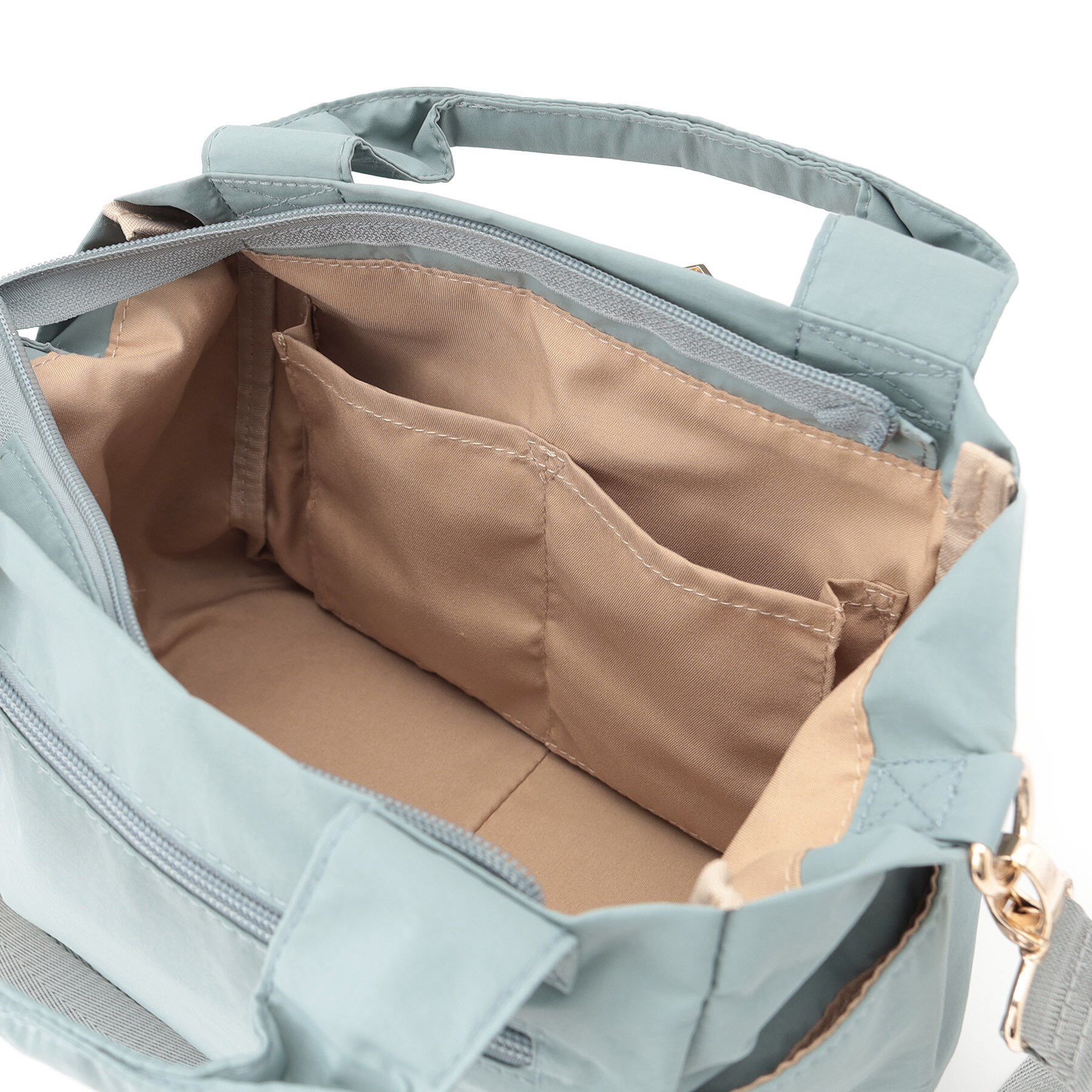 SHOO･LA･RUE「【撥水／2WAY】フロントポケット10ポケットトートバッグ」|トートバッグ|