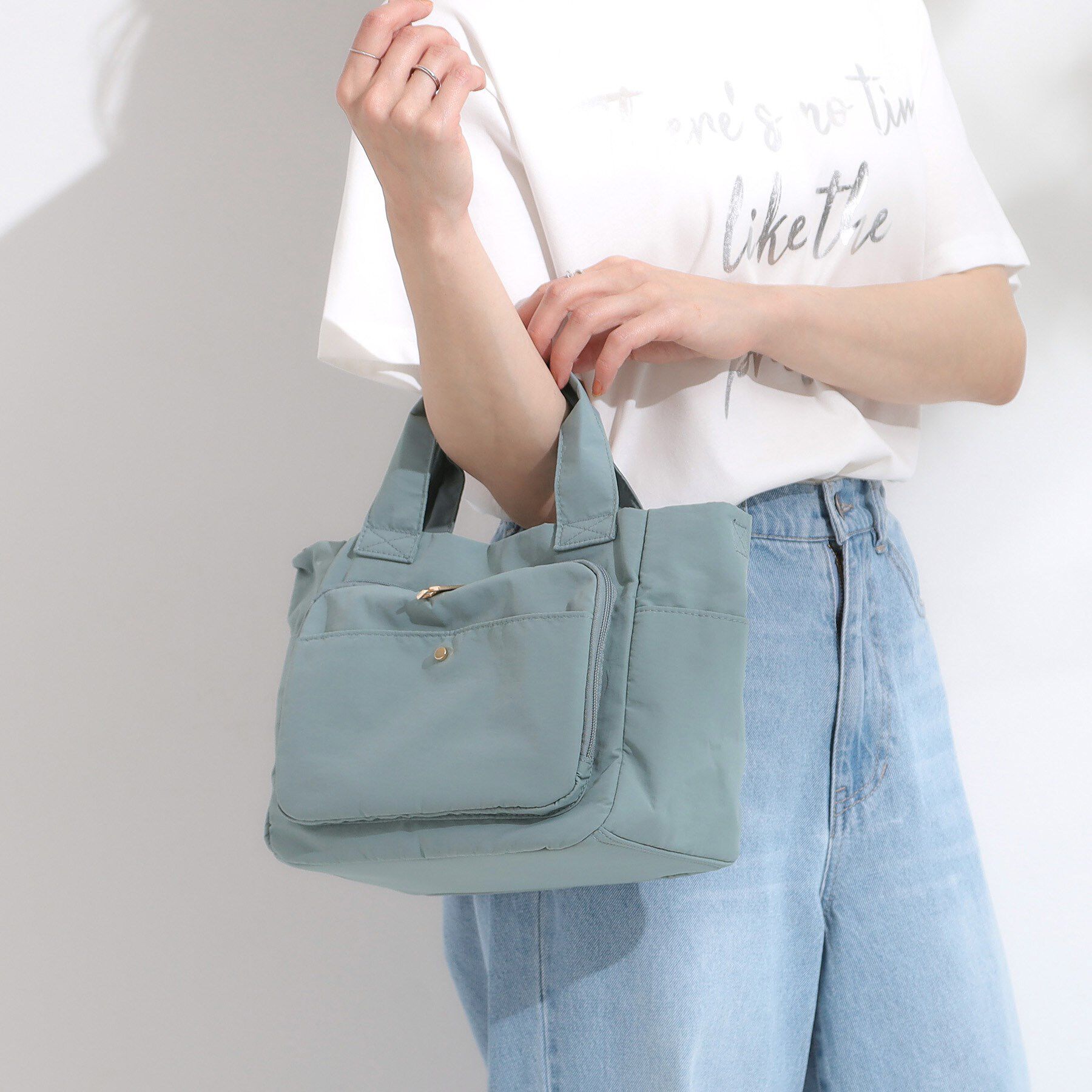 SHOO･LA･RUE「【撥水／2WAY】フロントポケット10ポケットトートバッグ」|トートバッグ|