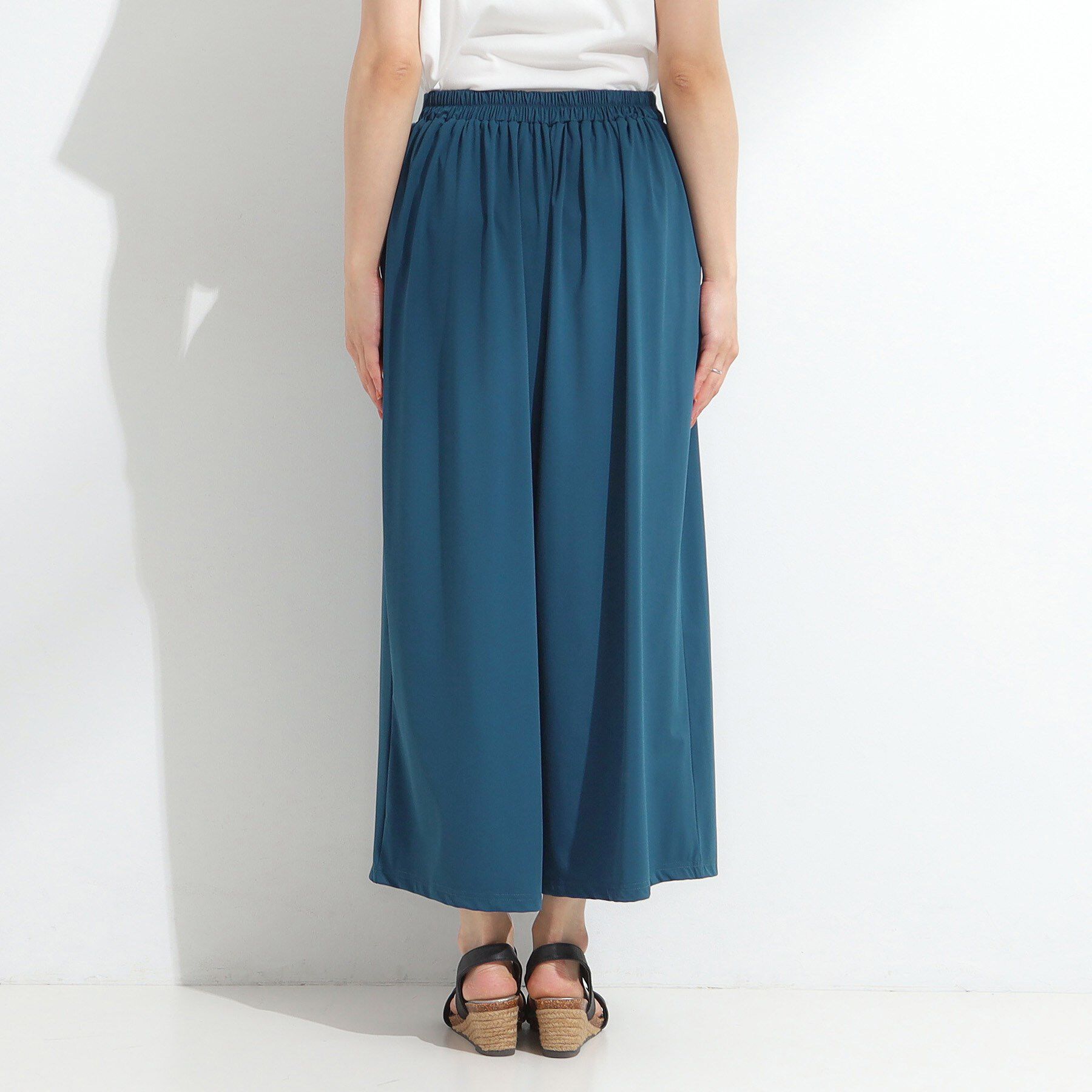 SHOO･LA･RUE「【S-LL/ひんやり】さらさらストレッチ ガウチョパンツ」|その他|