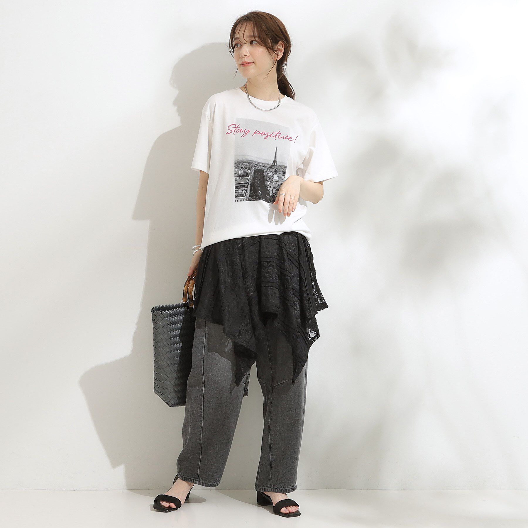 SHOO･LA･RUE「【2WAY】スカートにもなる イレヘム レースビスチェ」|キャミソール|