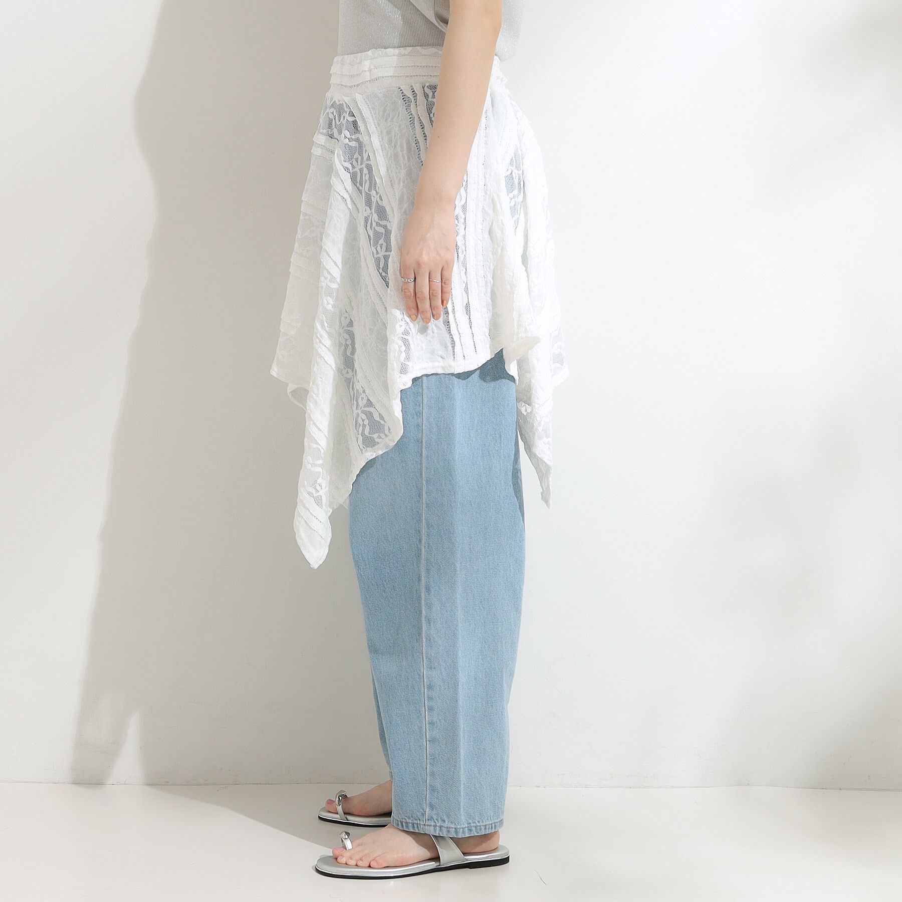 SHOO･LA･RUE「【2WAY】スカートにもなる イレヘム レースビスチェ」|キャミソール|