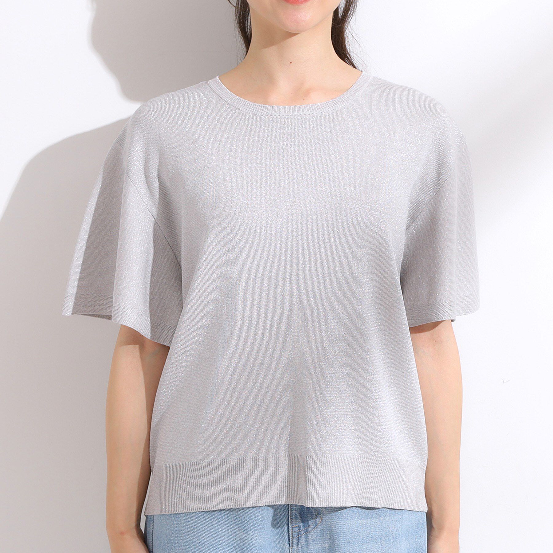 SHOO･LA･RUE「【S-LL】女性らしさ溢れる フレアスリーブニット」|ニット・セーター|