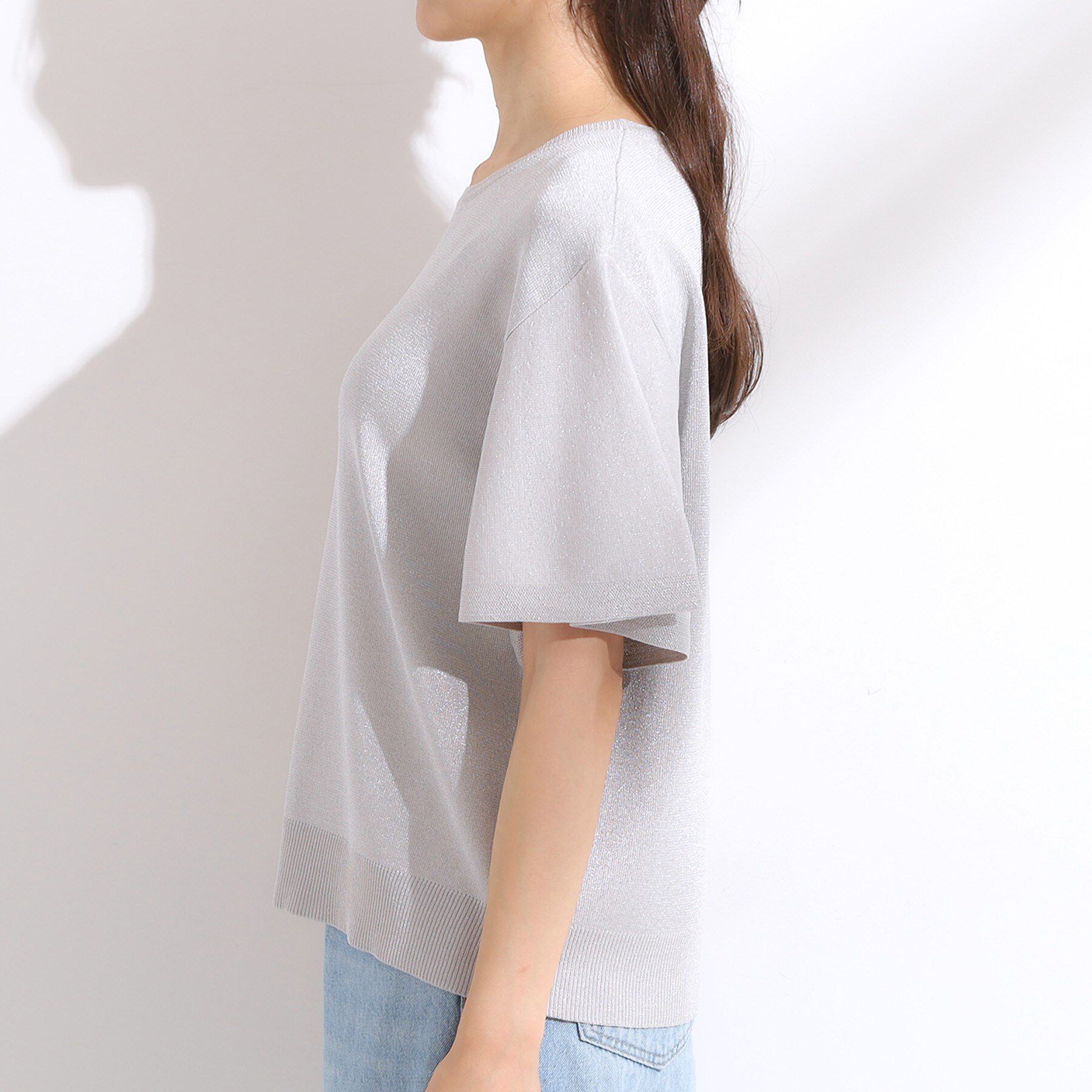 SHOO･LA･RUE「【S-LL】女性らしさ溢れる フレアスリーブニット」|ニット・セーター|