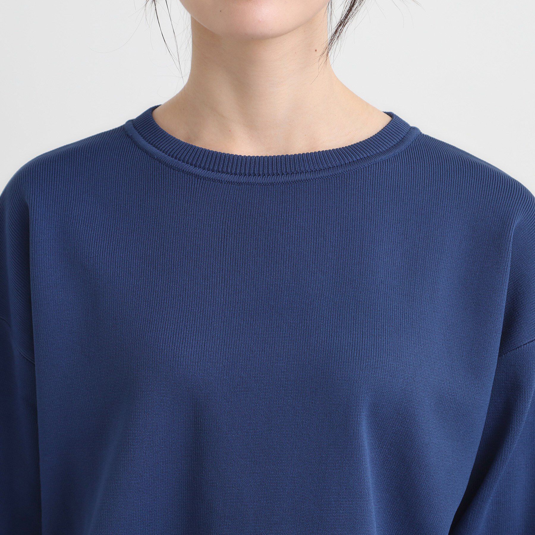 SHOO･LA･RUE「【S-LL/洗える】一枚で簡単こなれ見え スポンディッシュ 裾レイヤード風ニット【CIRCRIC】」|ニット・セーター|