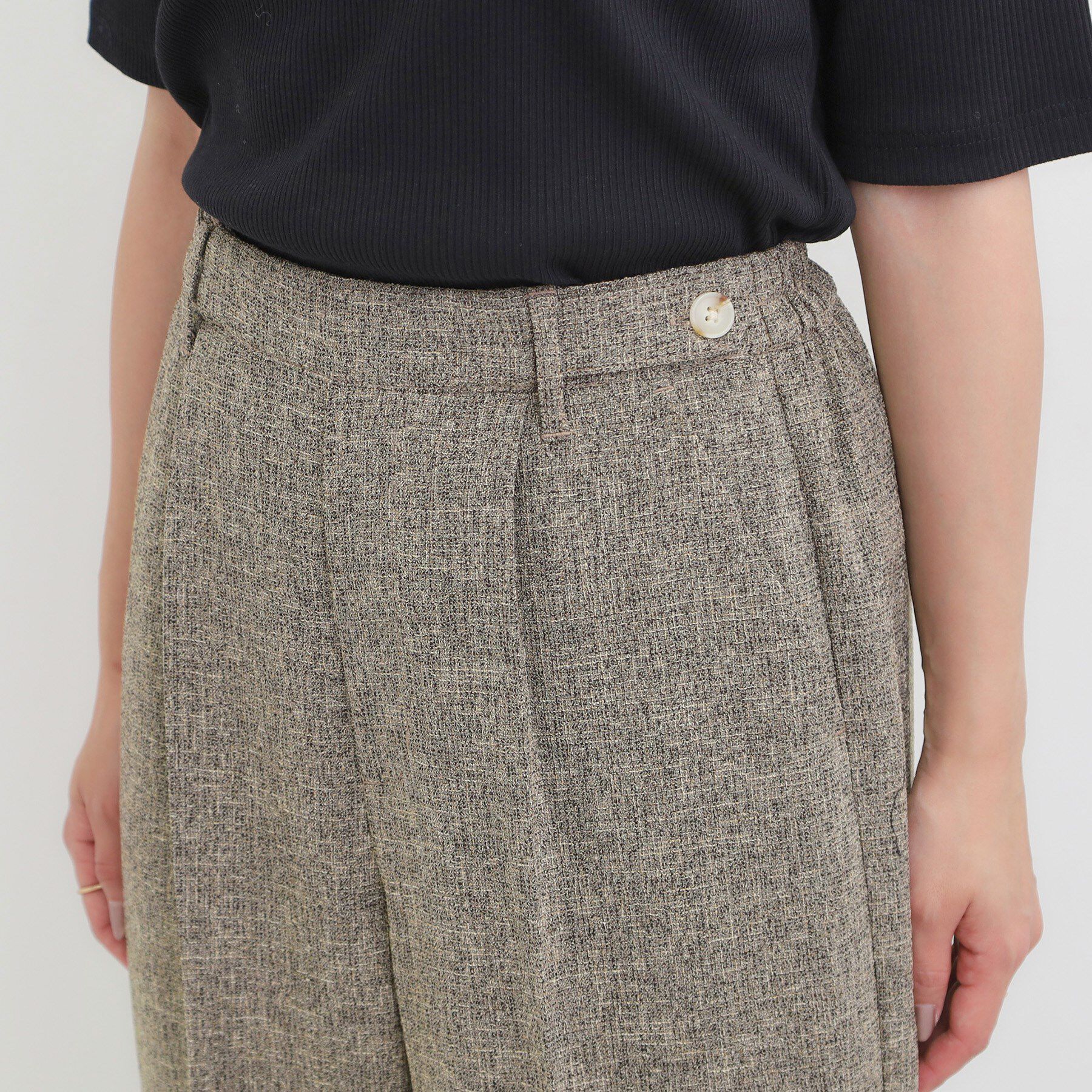 SHOO･LA･RUE「【2点セット】着るだけで決まる クラシカルなツイード調セットアップ」|スーツ|